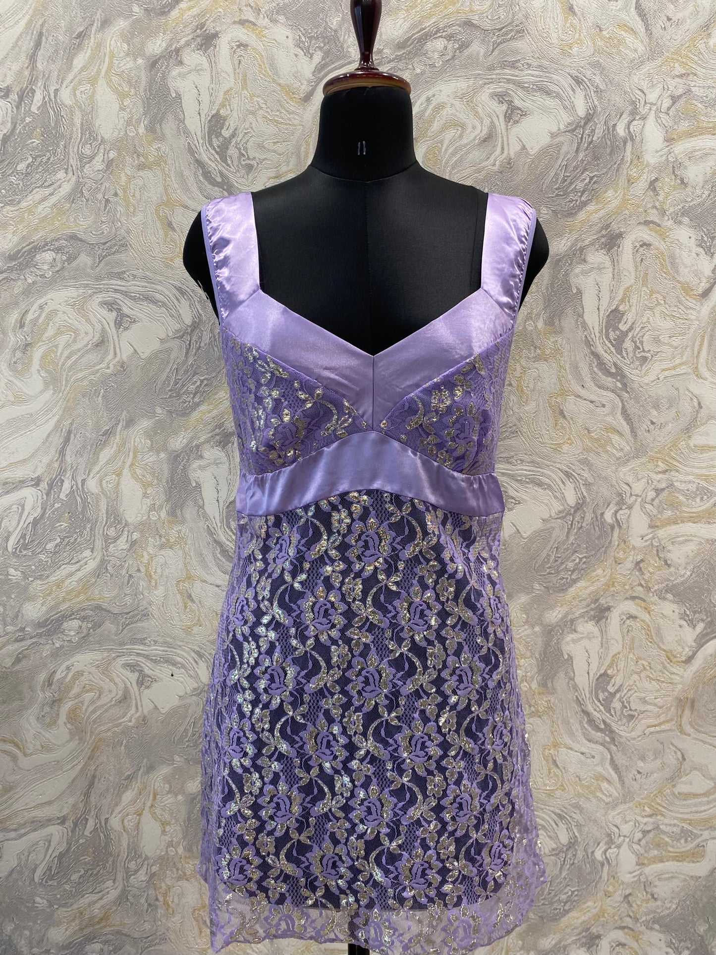 Lilac lacy dress