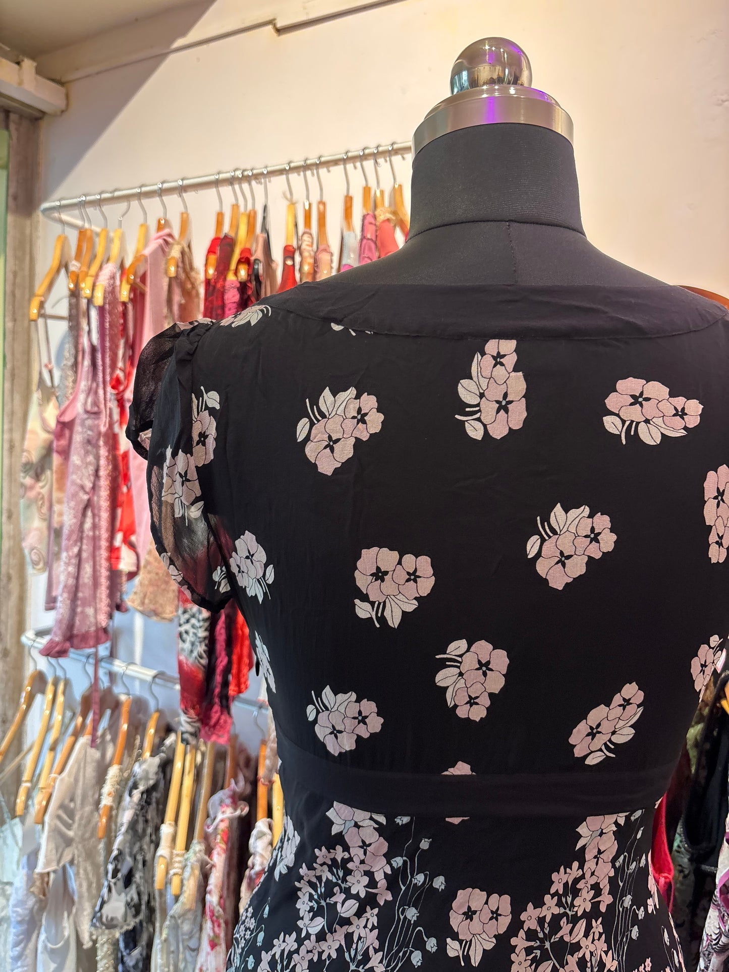 100 percent silk floral top