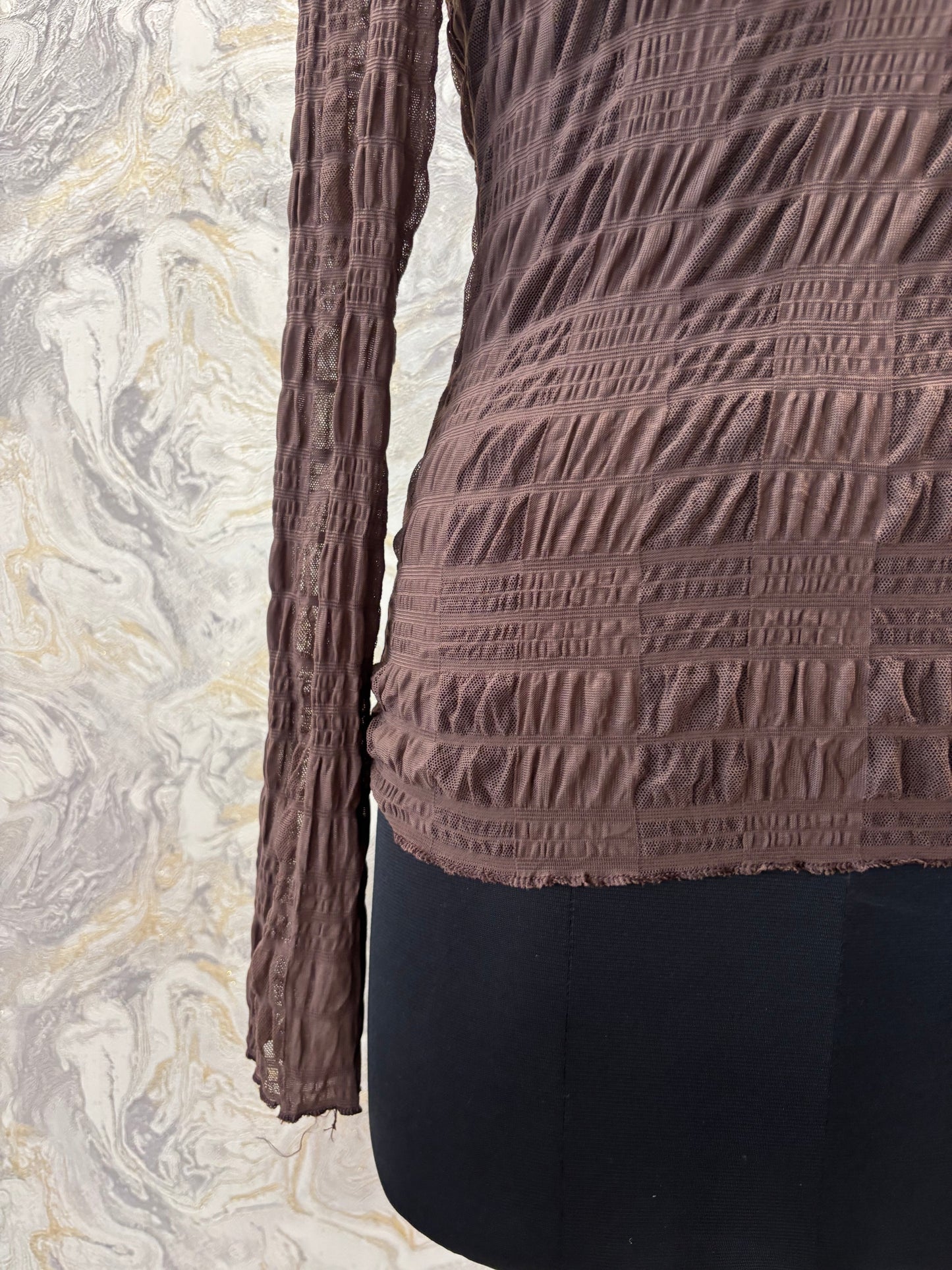 Coffee crinkled top