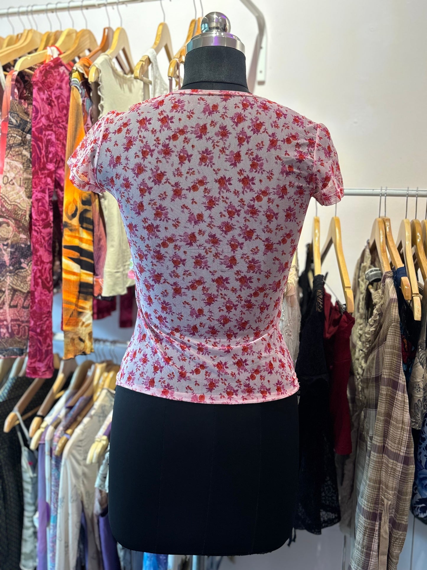 Pink floral top