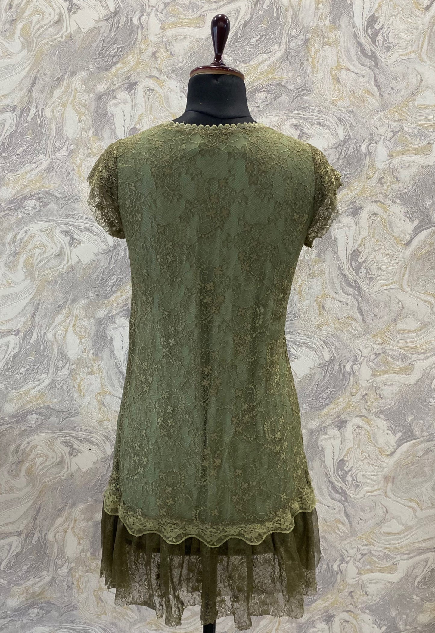 Olive lacy dress