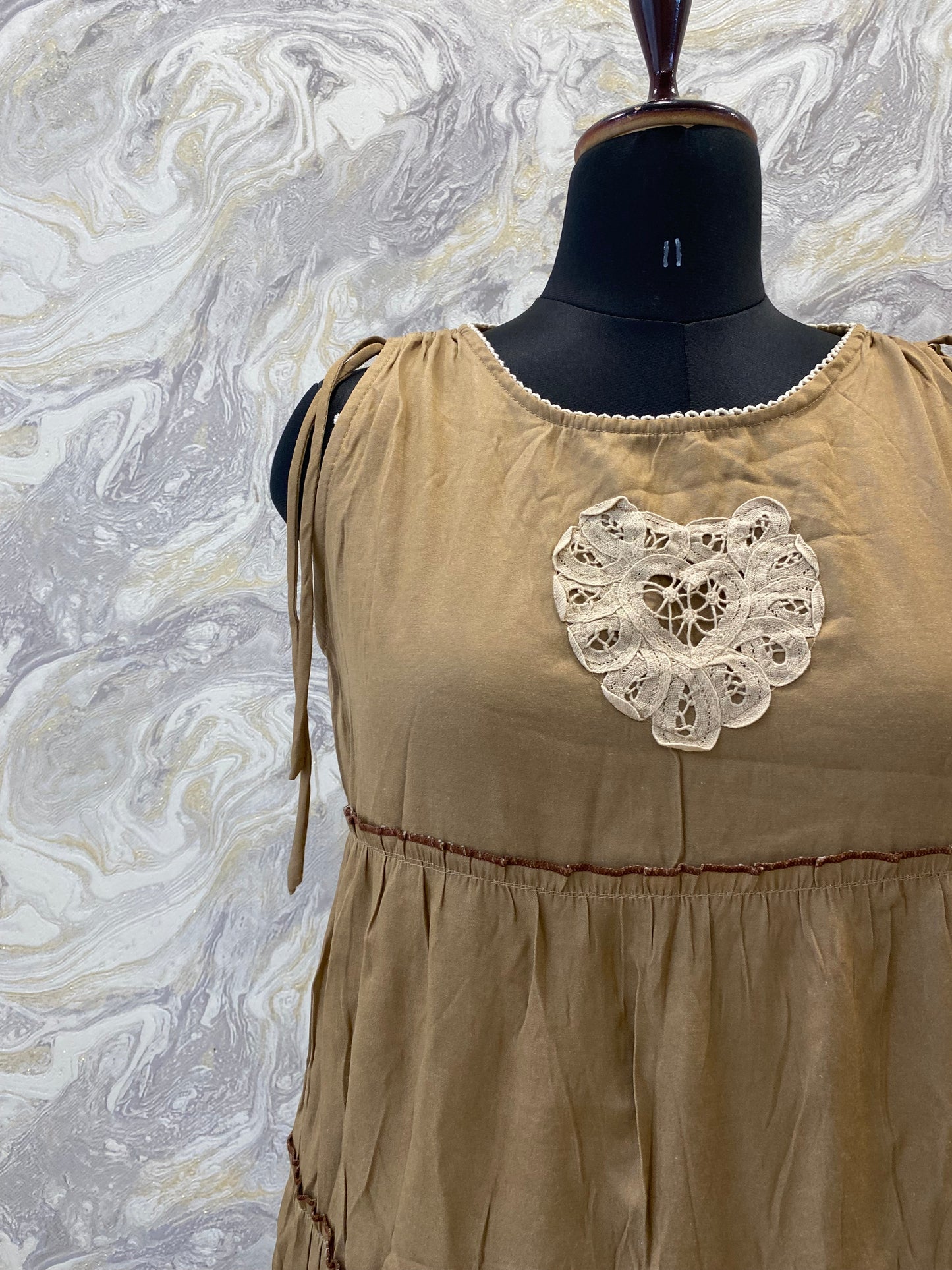 Heart linen dress