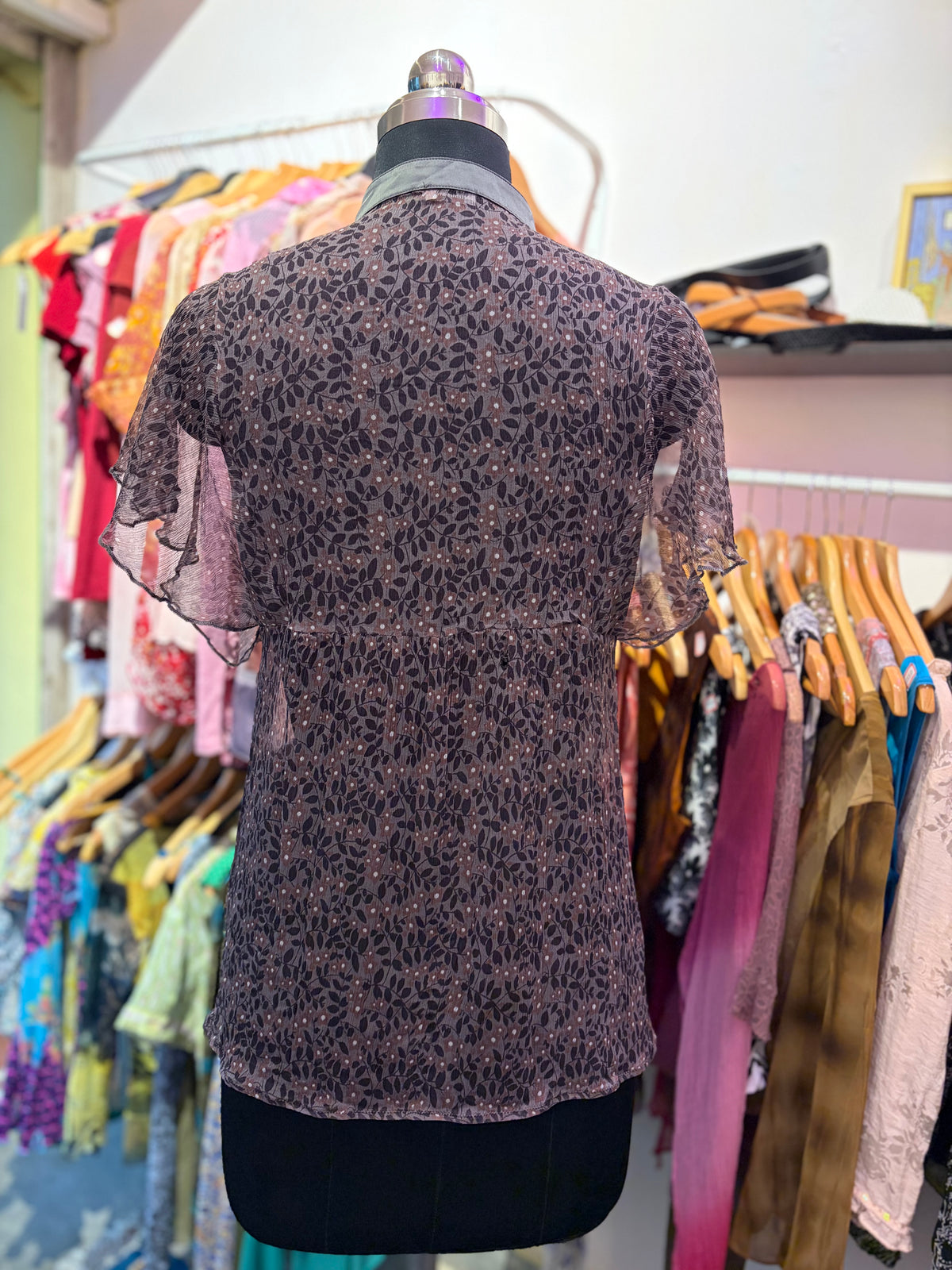 70’s inspired silk top