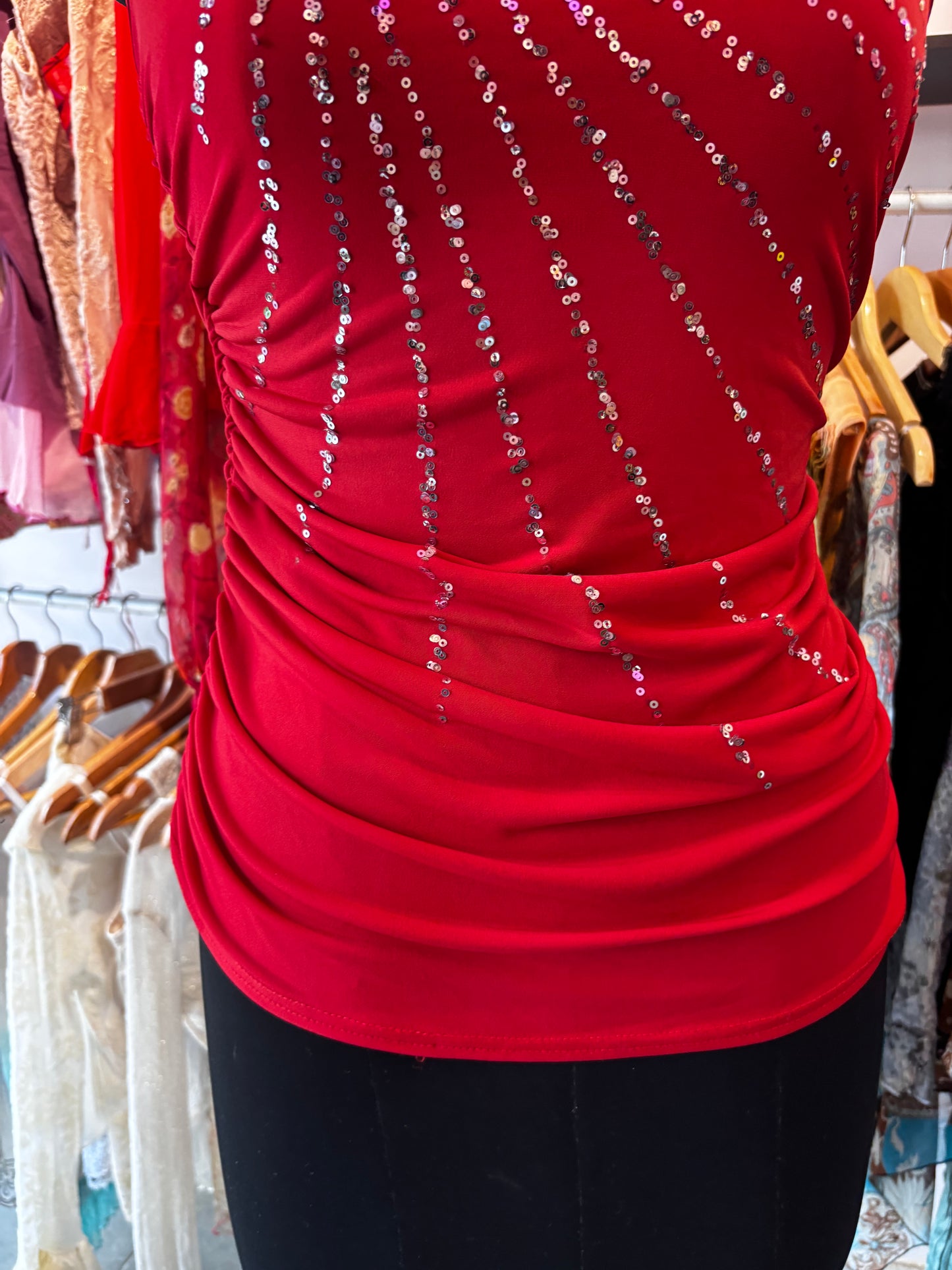 2000's one shoulder top