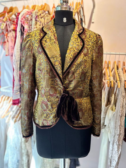 Artsy silk jacket