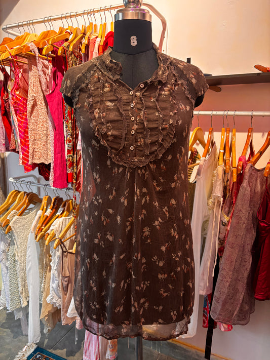 Autumnal silk dress