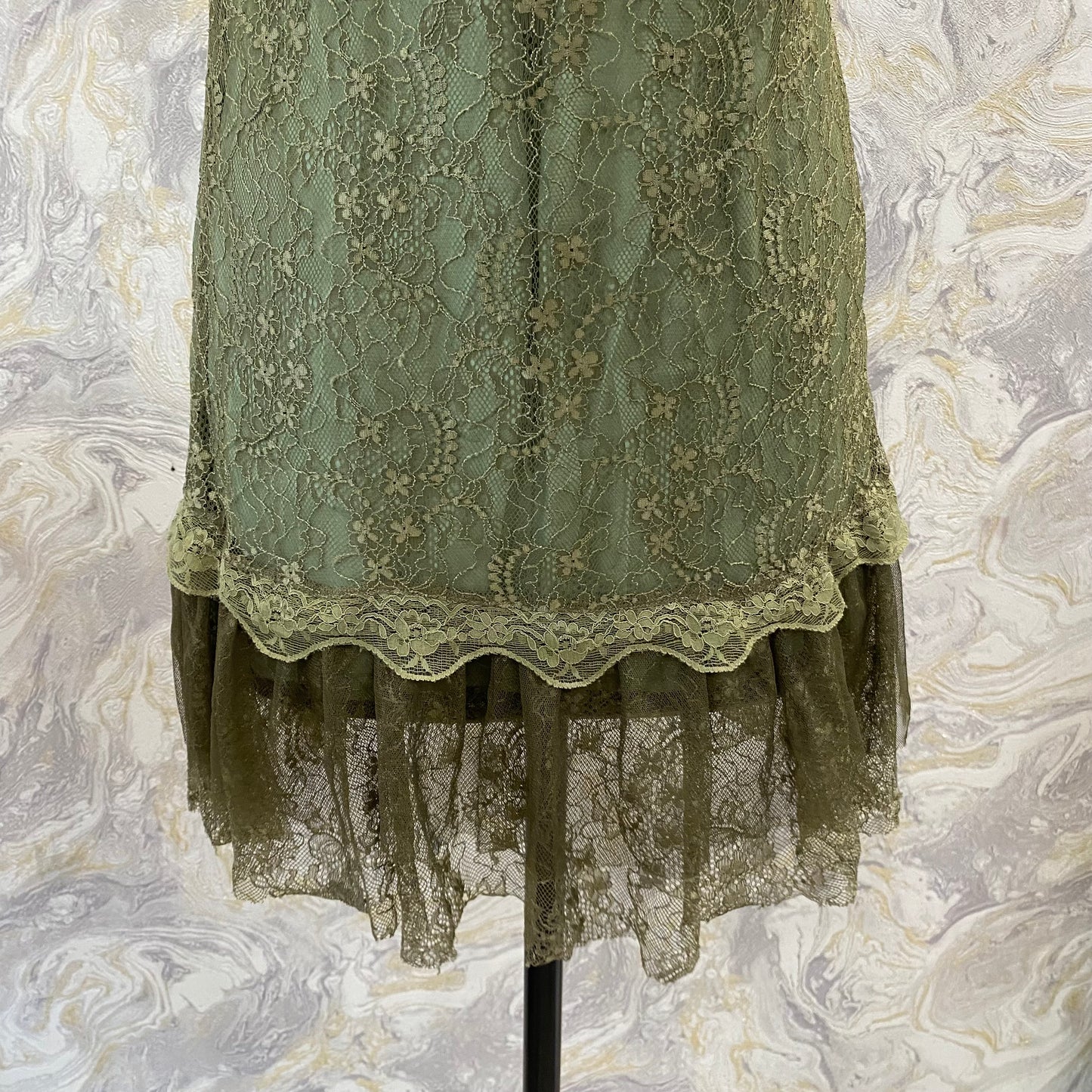 Olive lacy dress