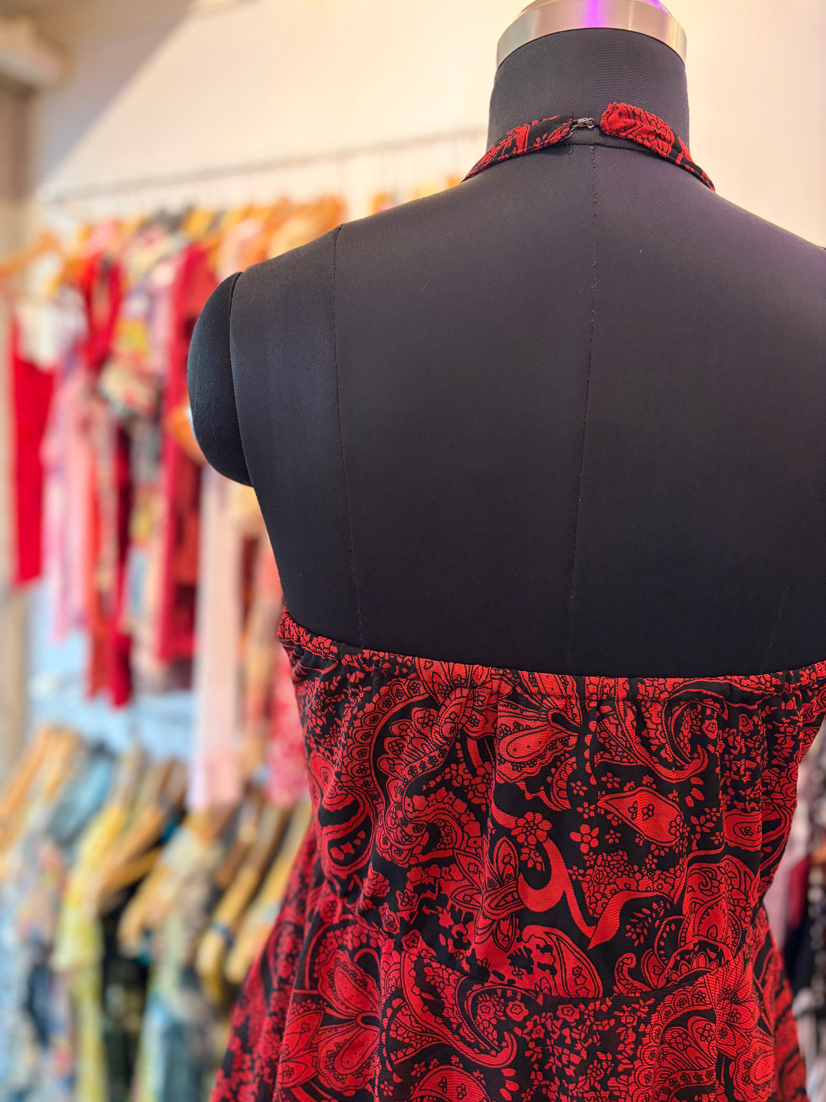 Vintage paisley layered dress