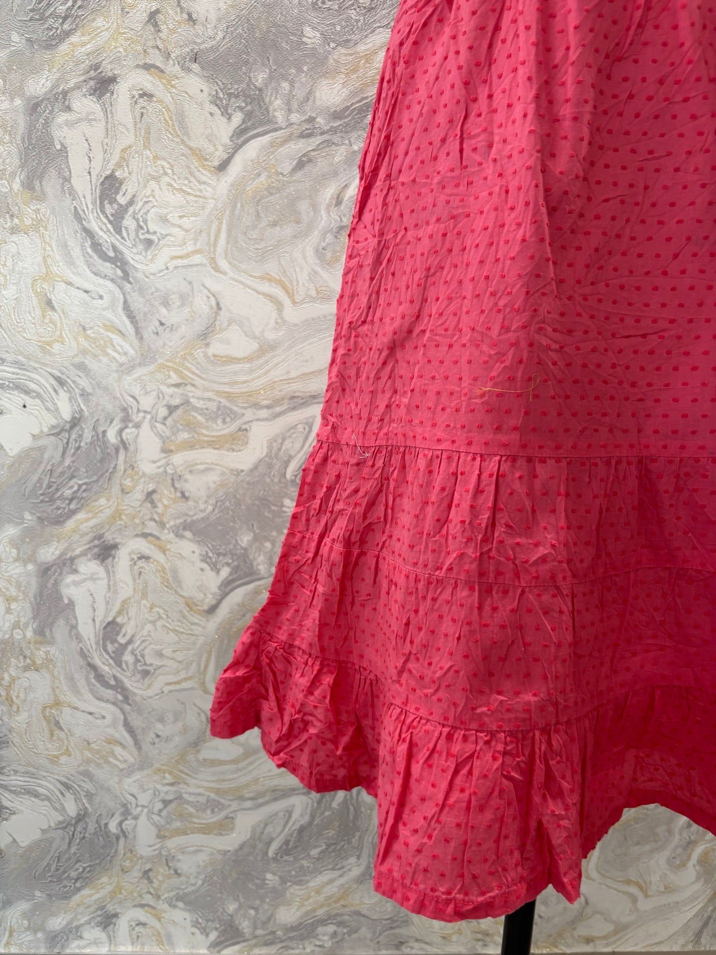 Pink embroidered dress