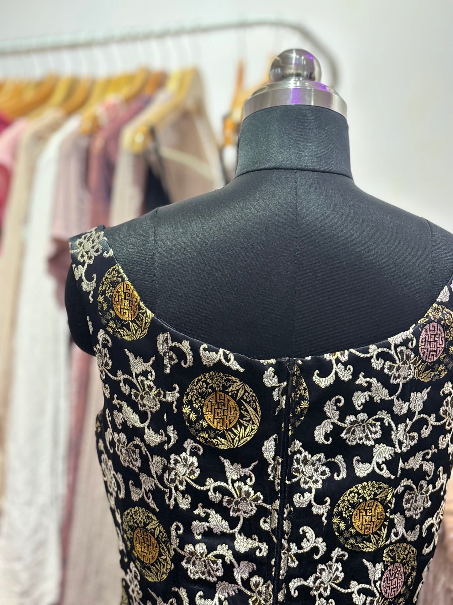 Timeless brocade corset