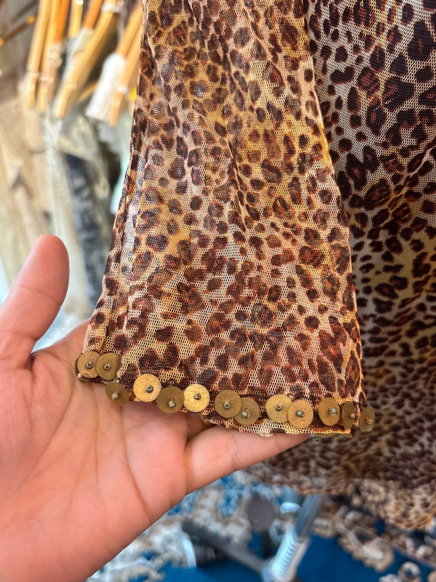 Cat sequins top