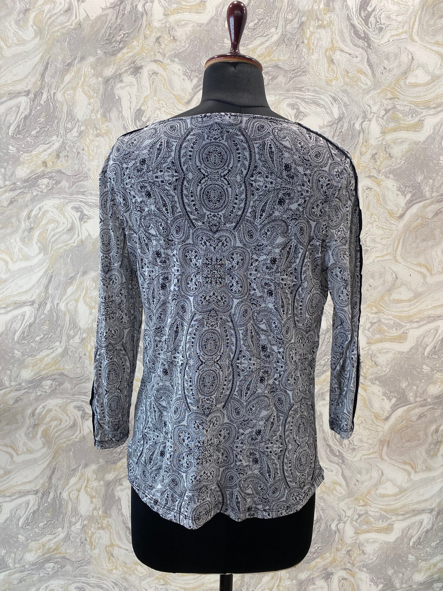 Paisley print top