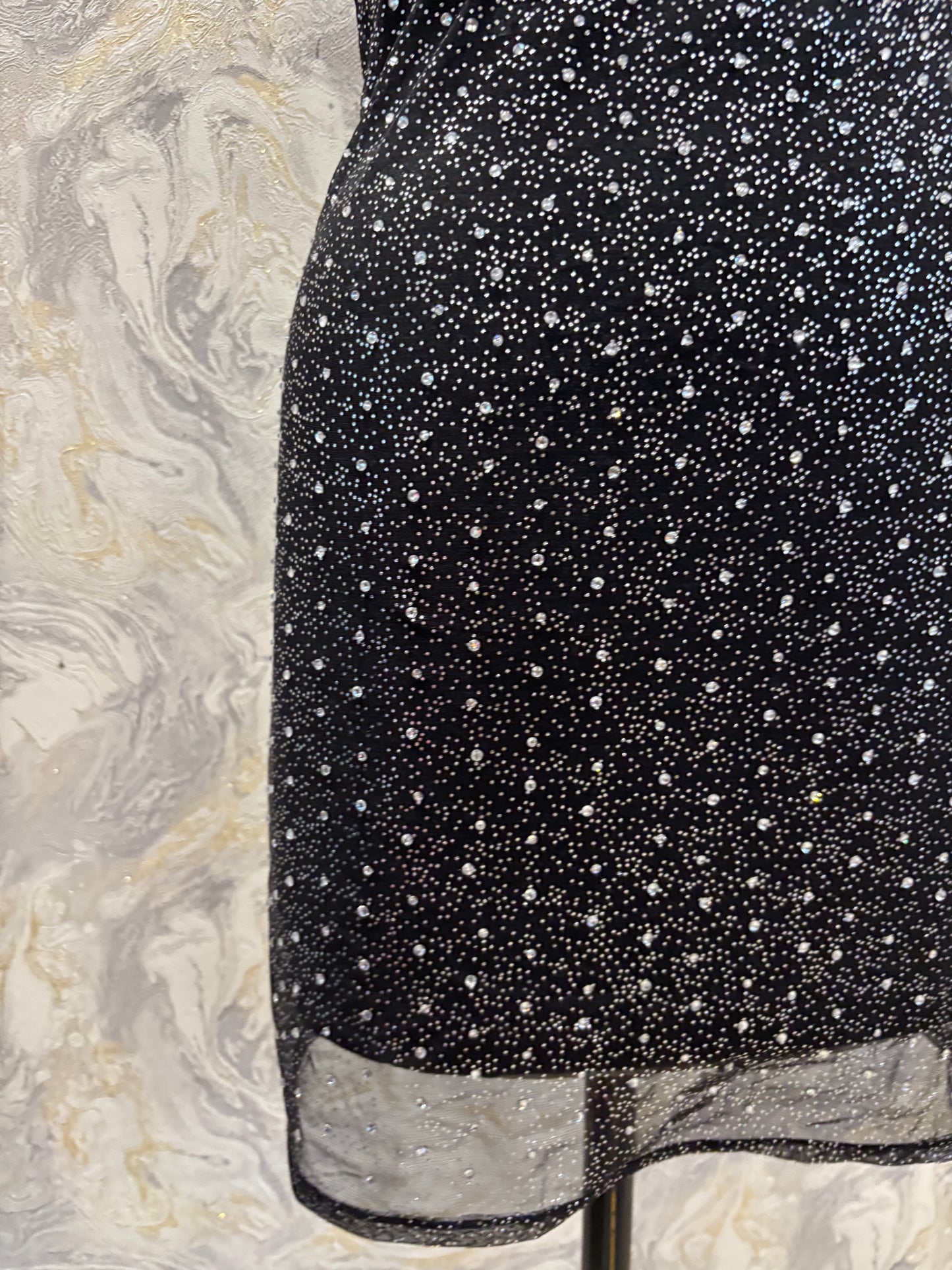 Classic black sequins dress