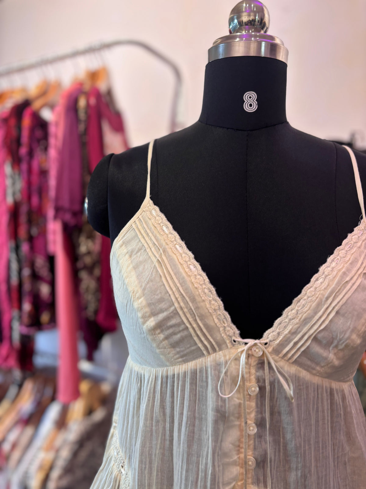 Butter yellow lacy top