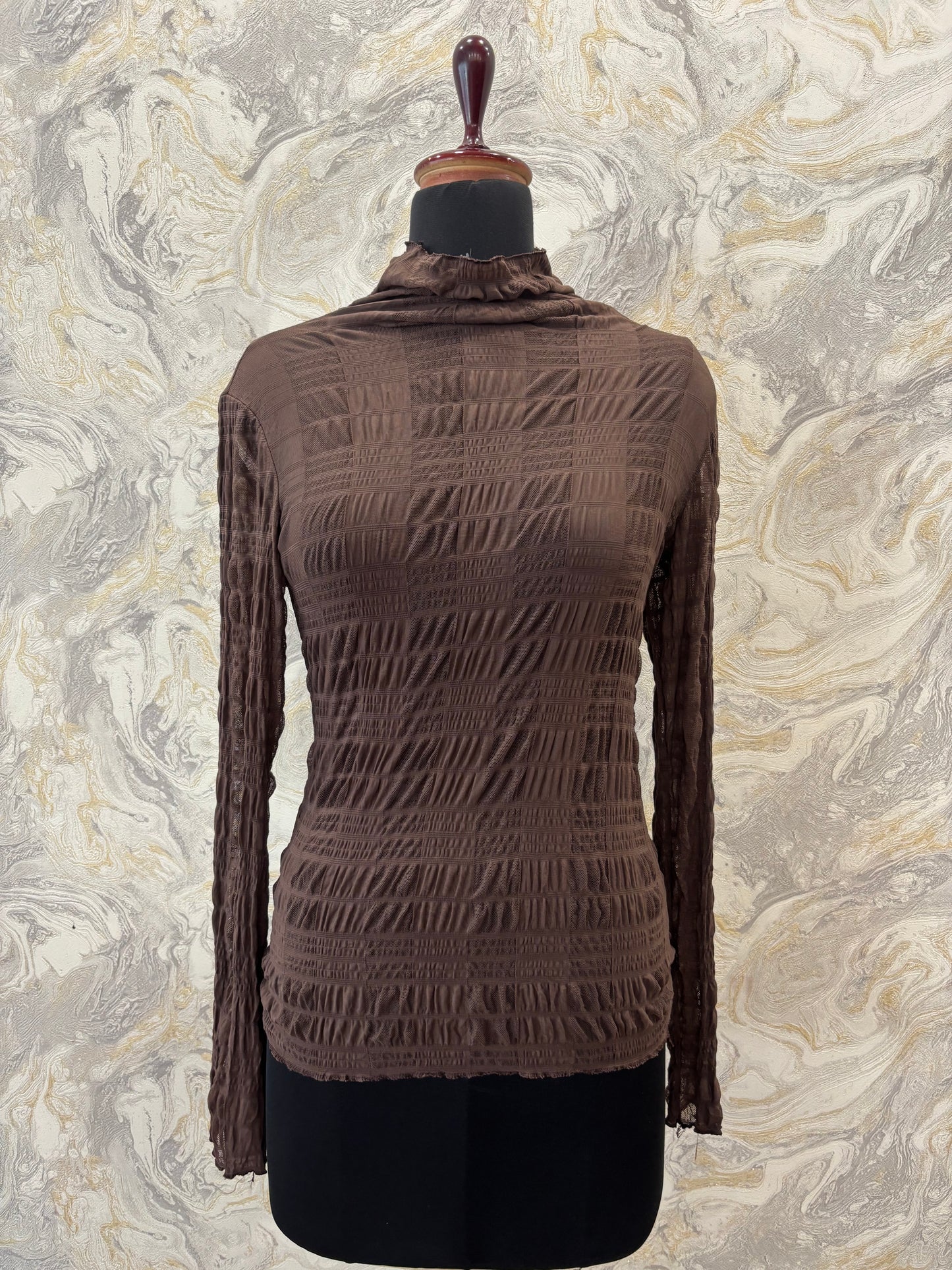 Coffee crinkled top