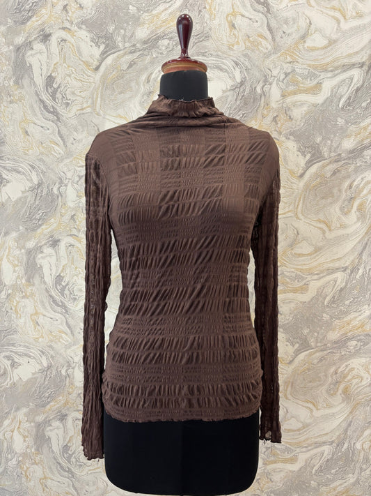 Coffee crinkled top