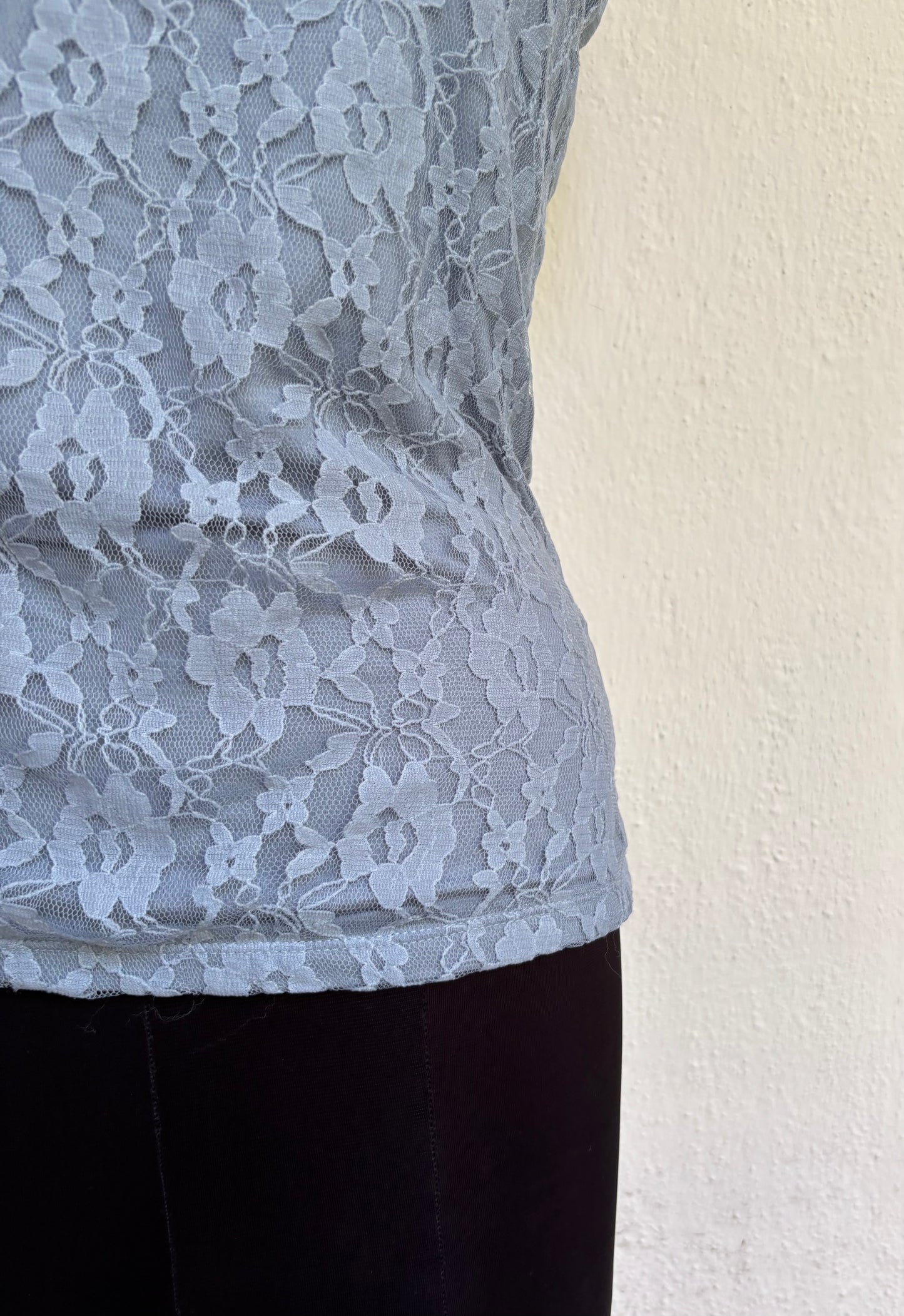 Blue lacy cami