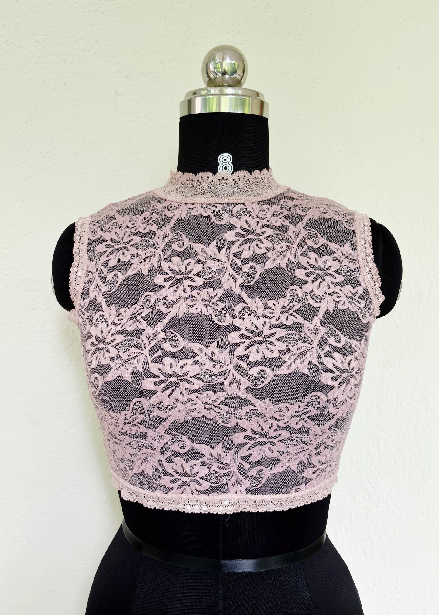 Salmon lacy top
