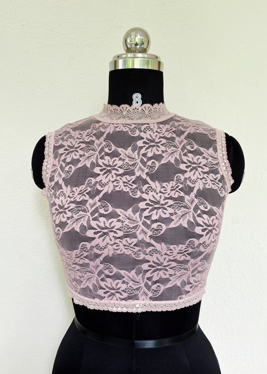 Salmon lacy top