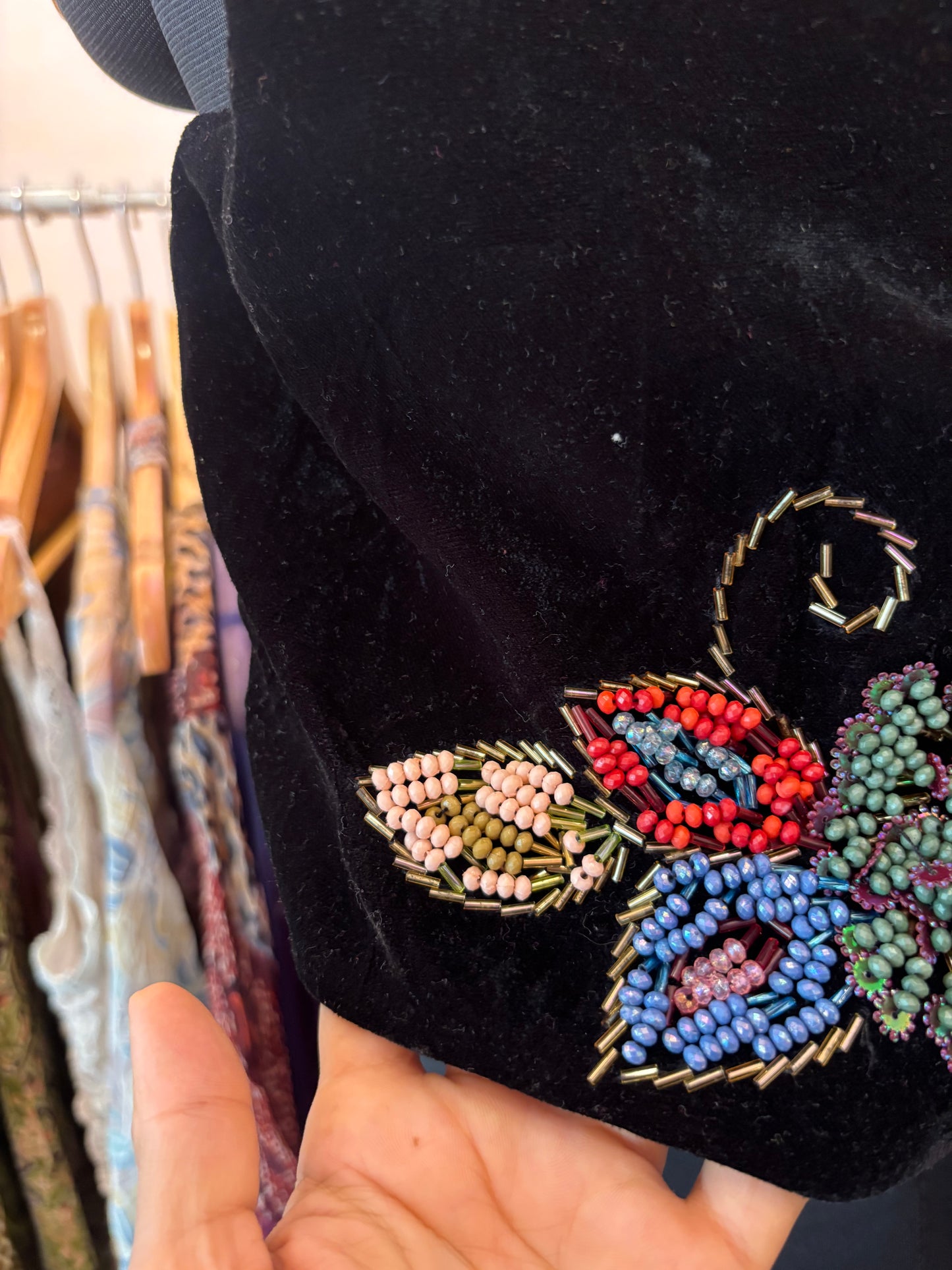 Hand embroidered vintage vest