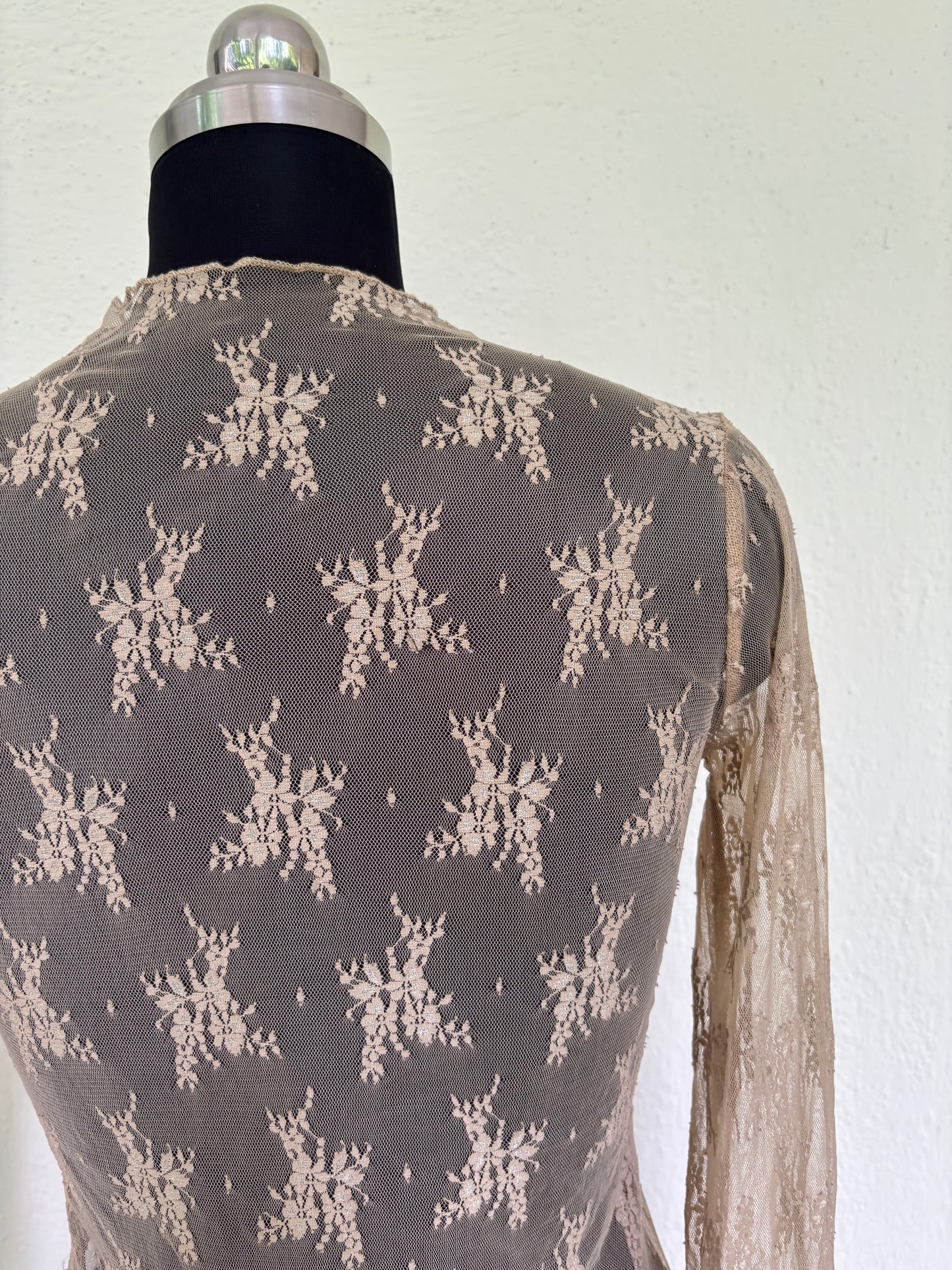 Lacy cappuccino top