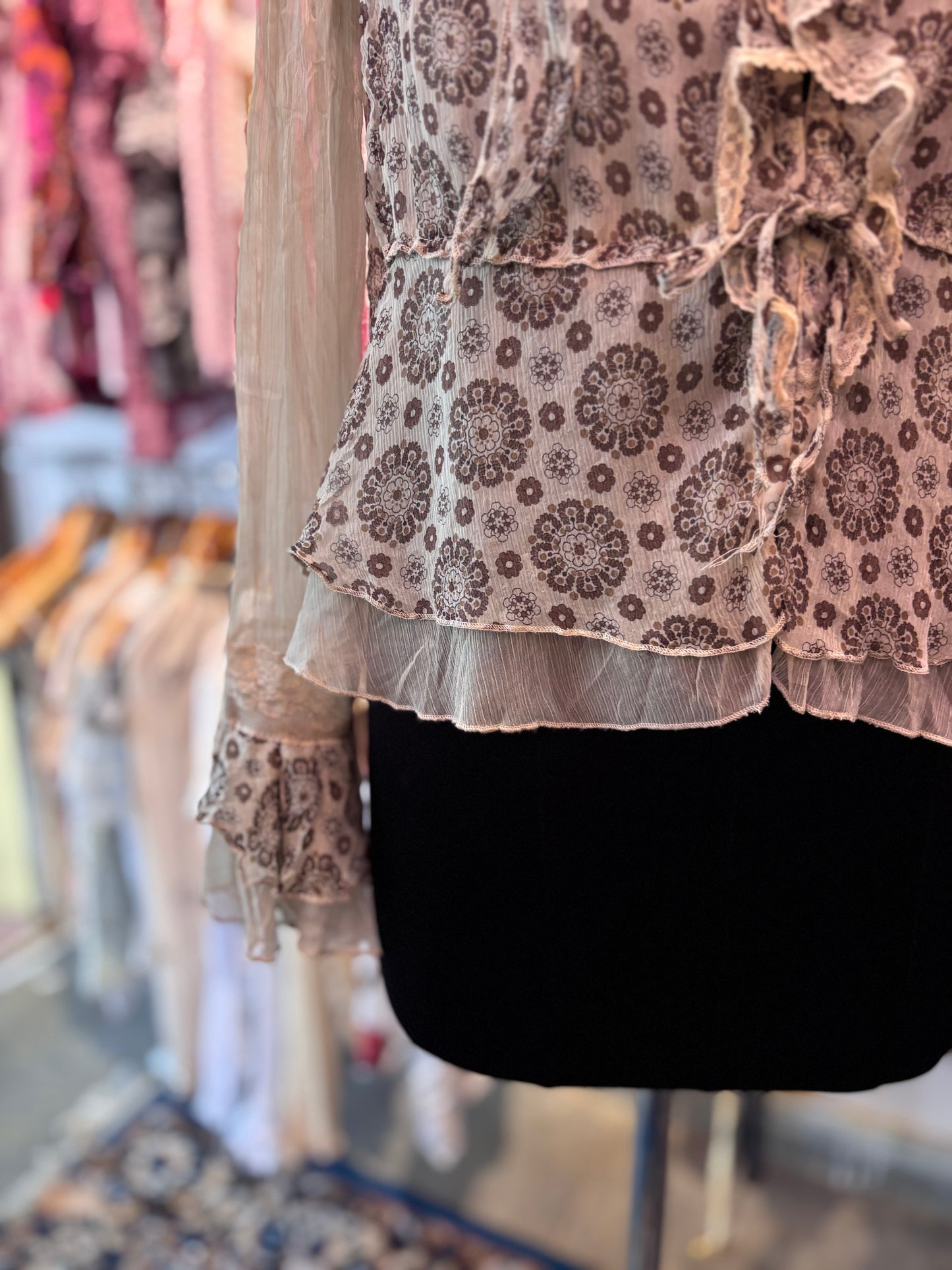 Victorian era 100 percent silk top