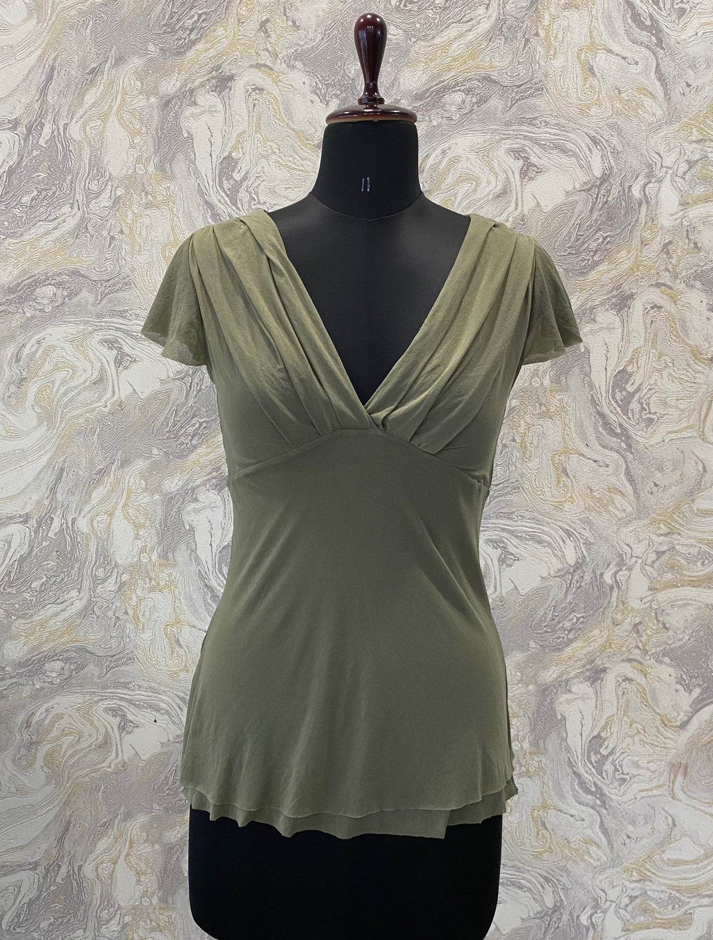 Olive timeless top