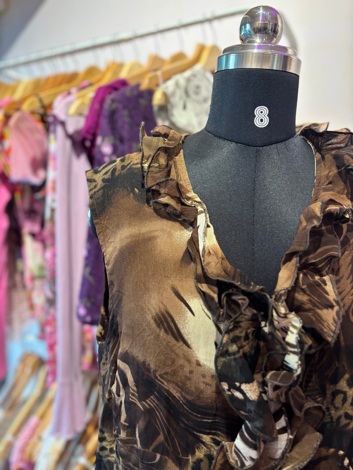 Cat ruffle neck shirt