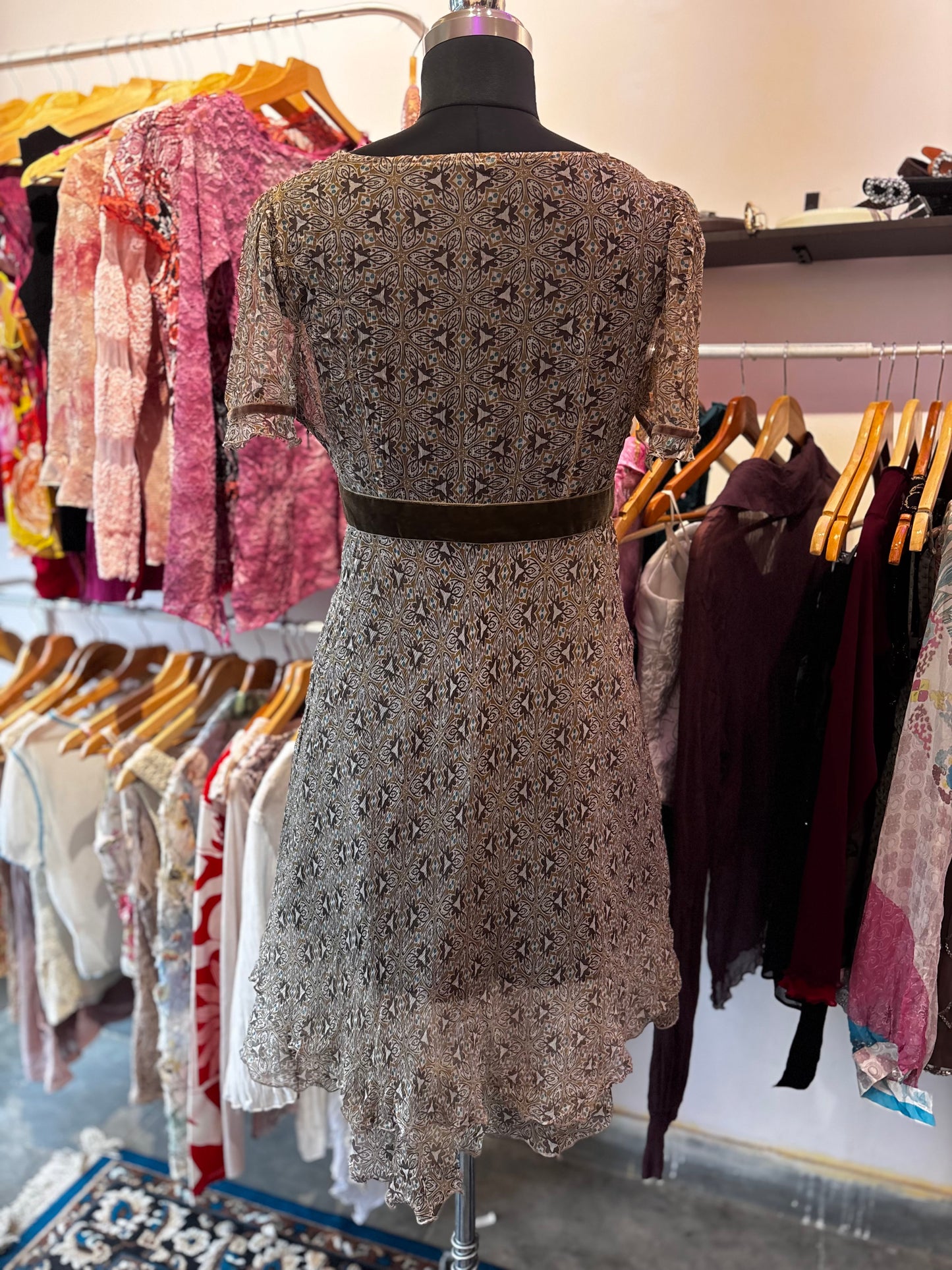 Retro kaleidoscope dress