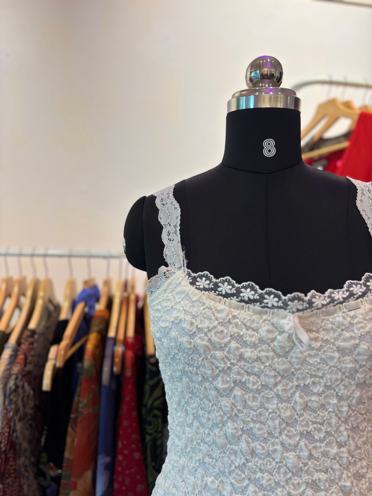 Goddess white lacy top