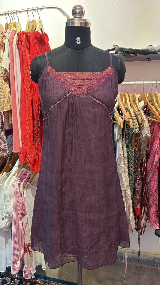 Dual tone purple dress