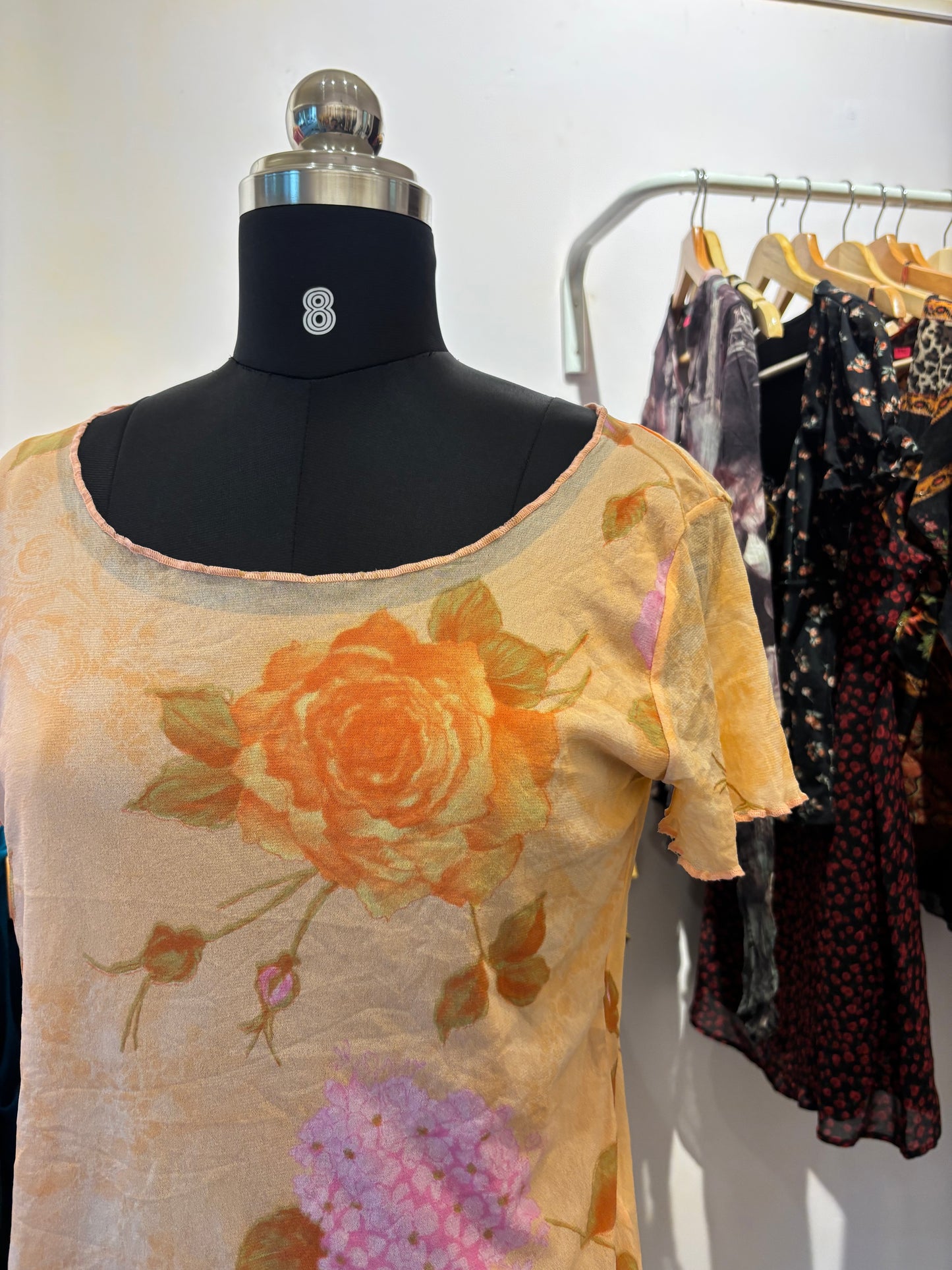 Vintage roses top