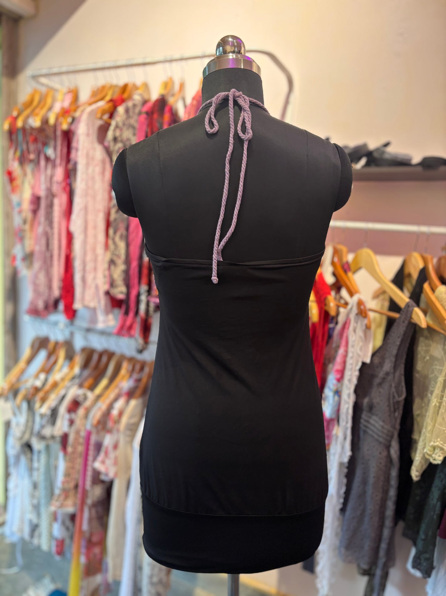 Beaded neck 2000’s dress