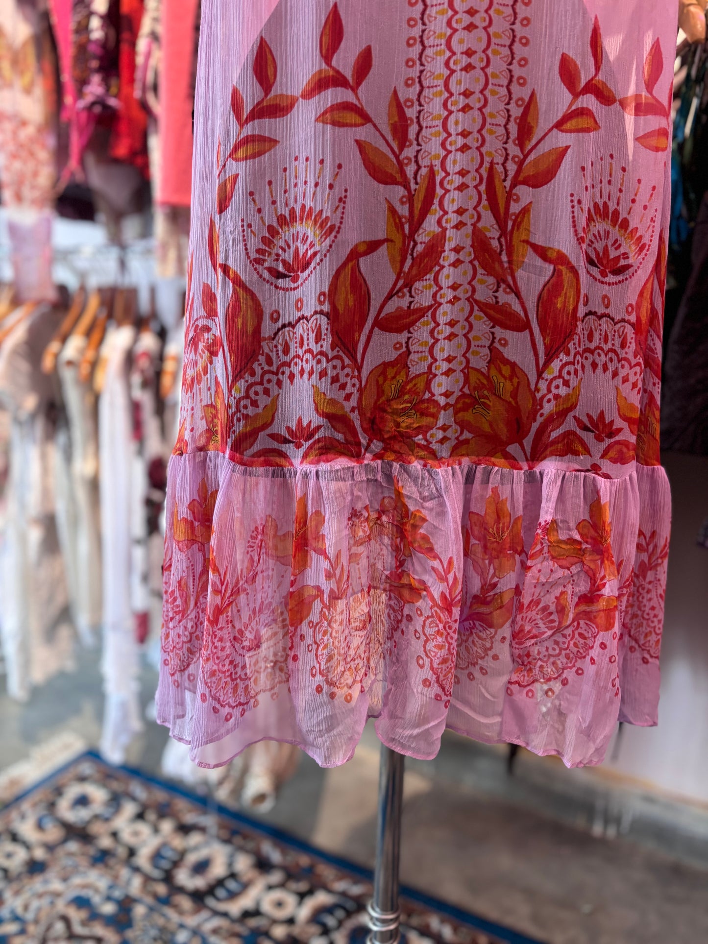 Floret silk dress