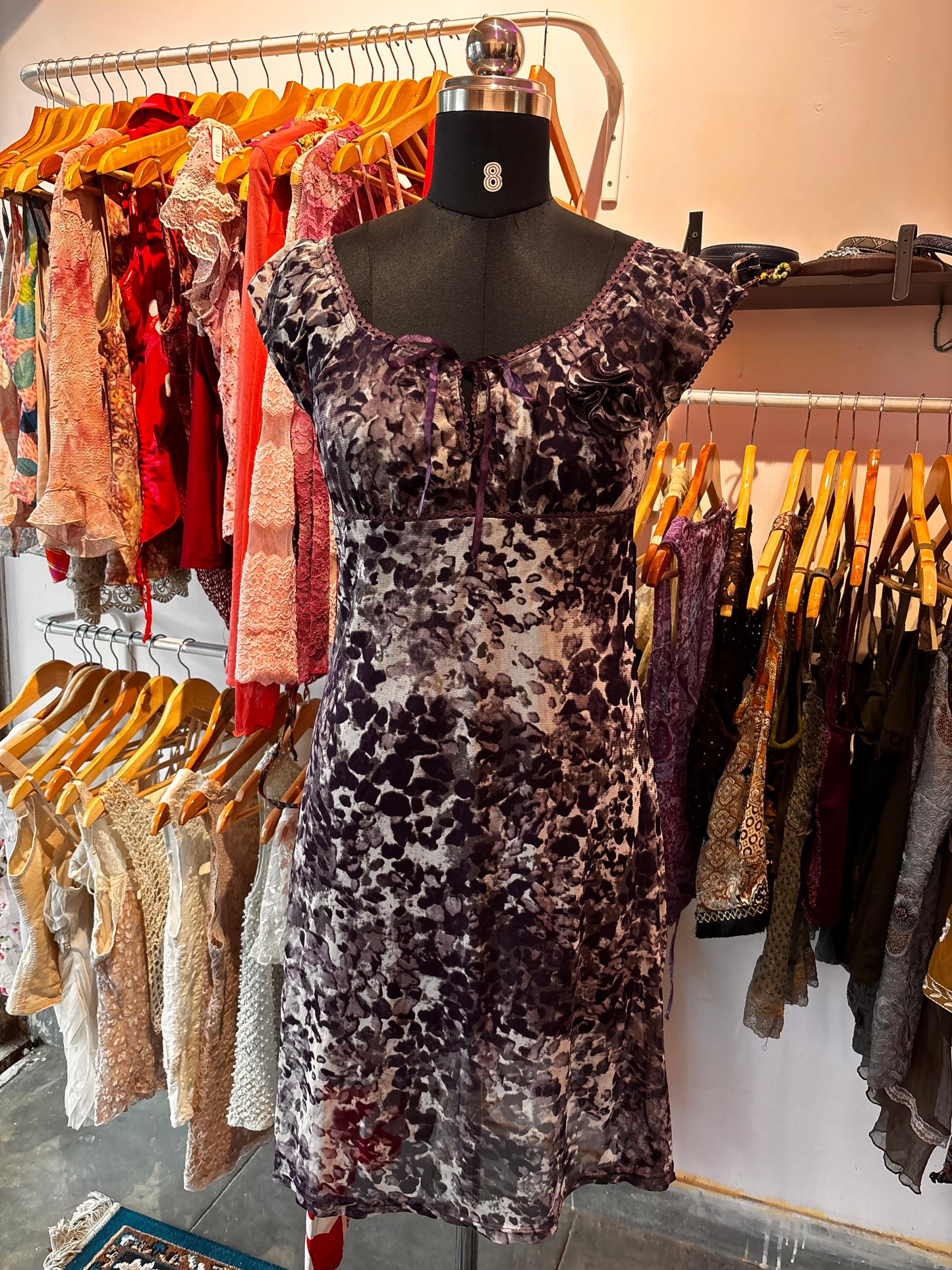 Cat purple dress