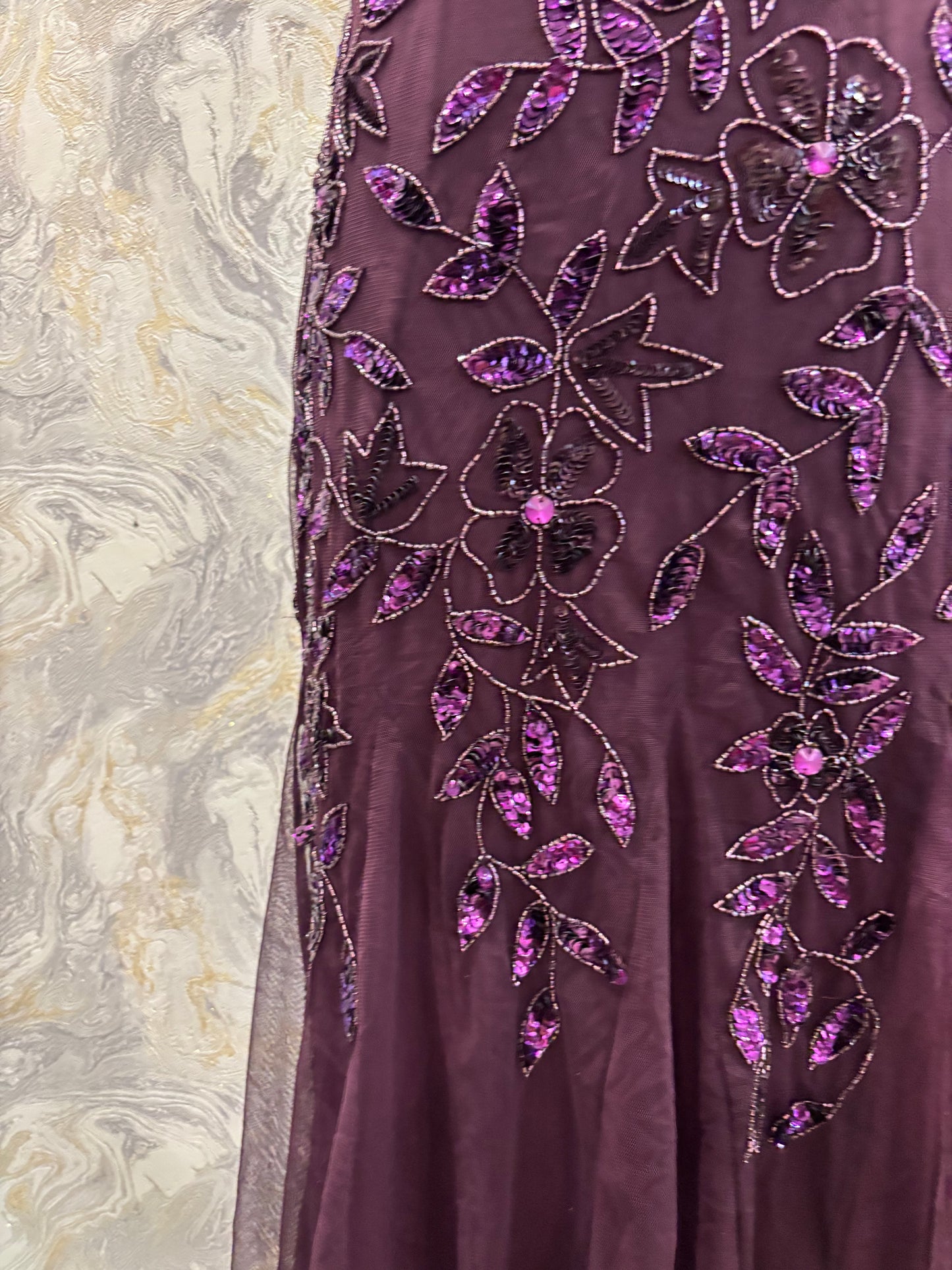Purple goddess dress