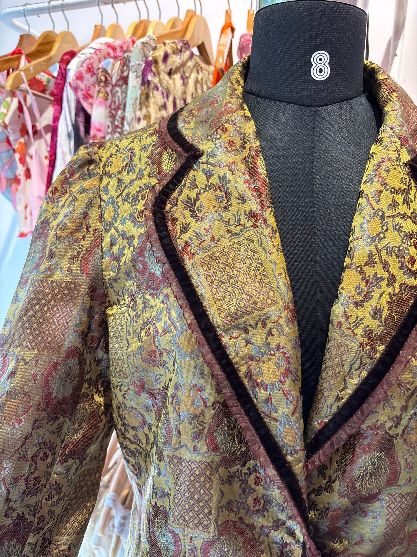 Artsy silk jacket