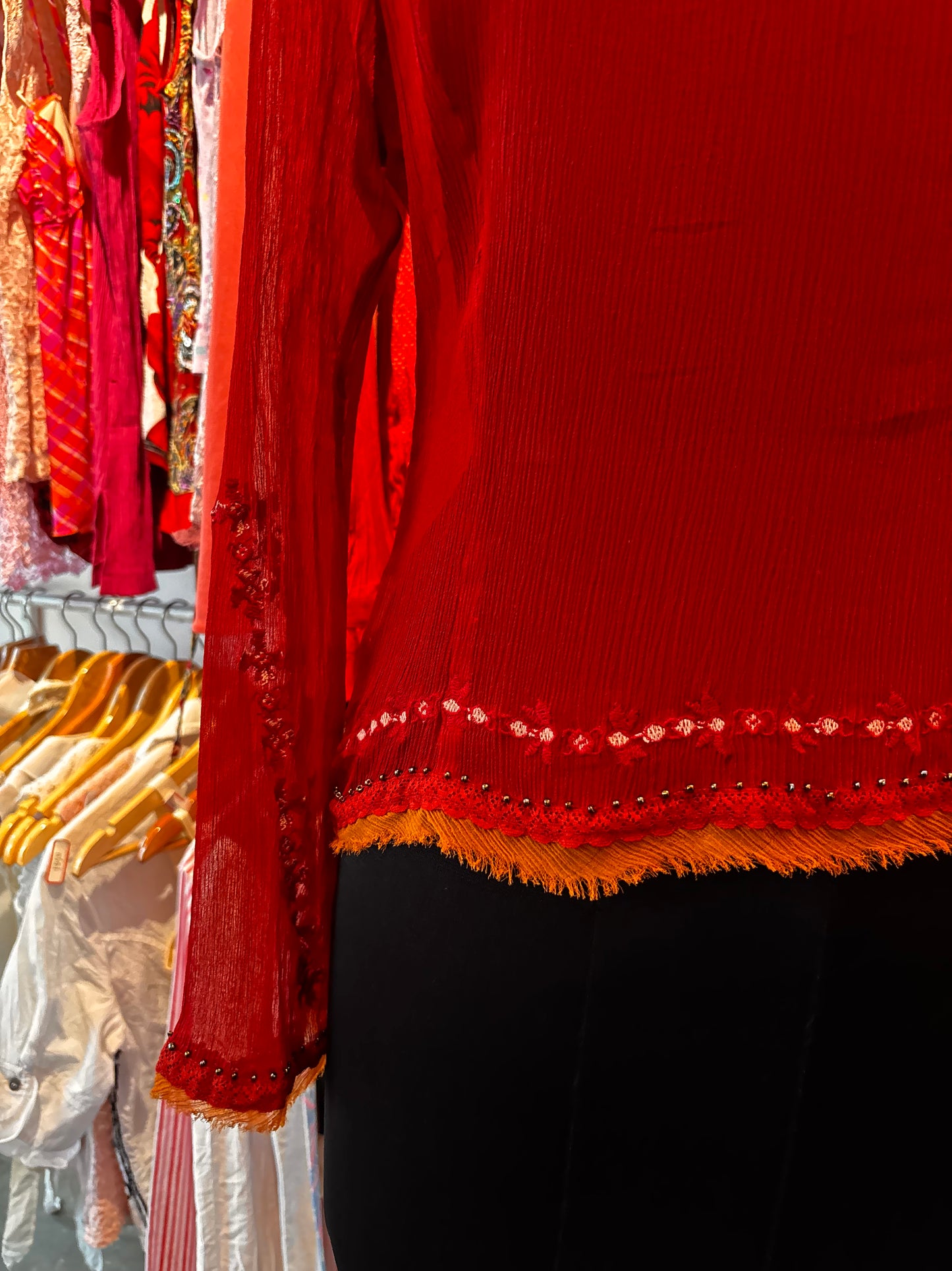 Vintage Esprit top 100 percent silk