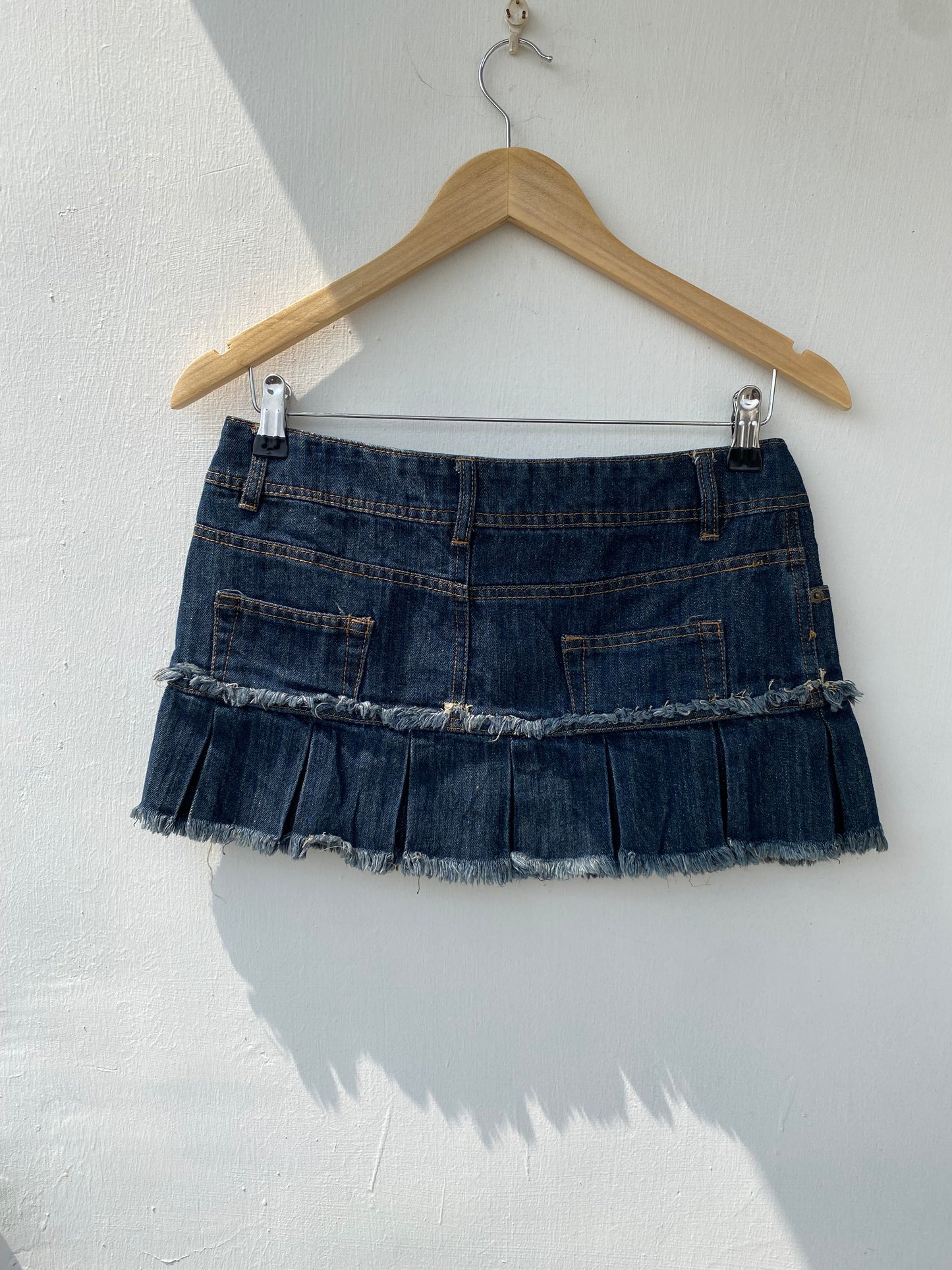 Micro denim skirt