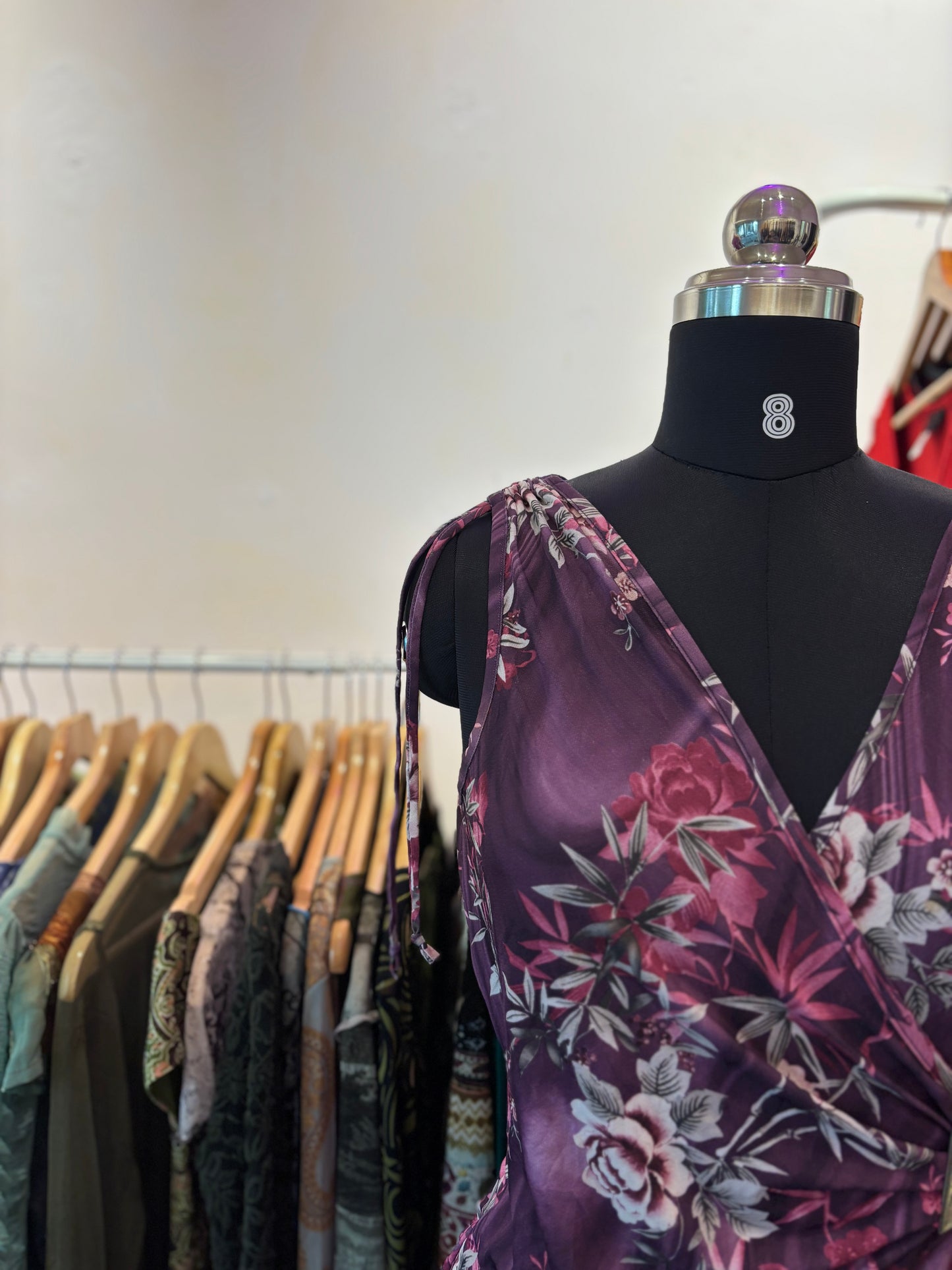 Purple buckle top