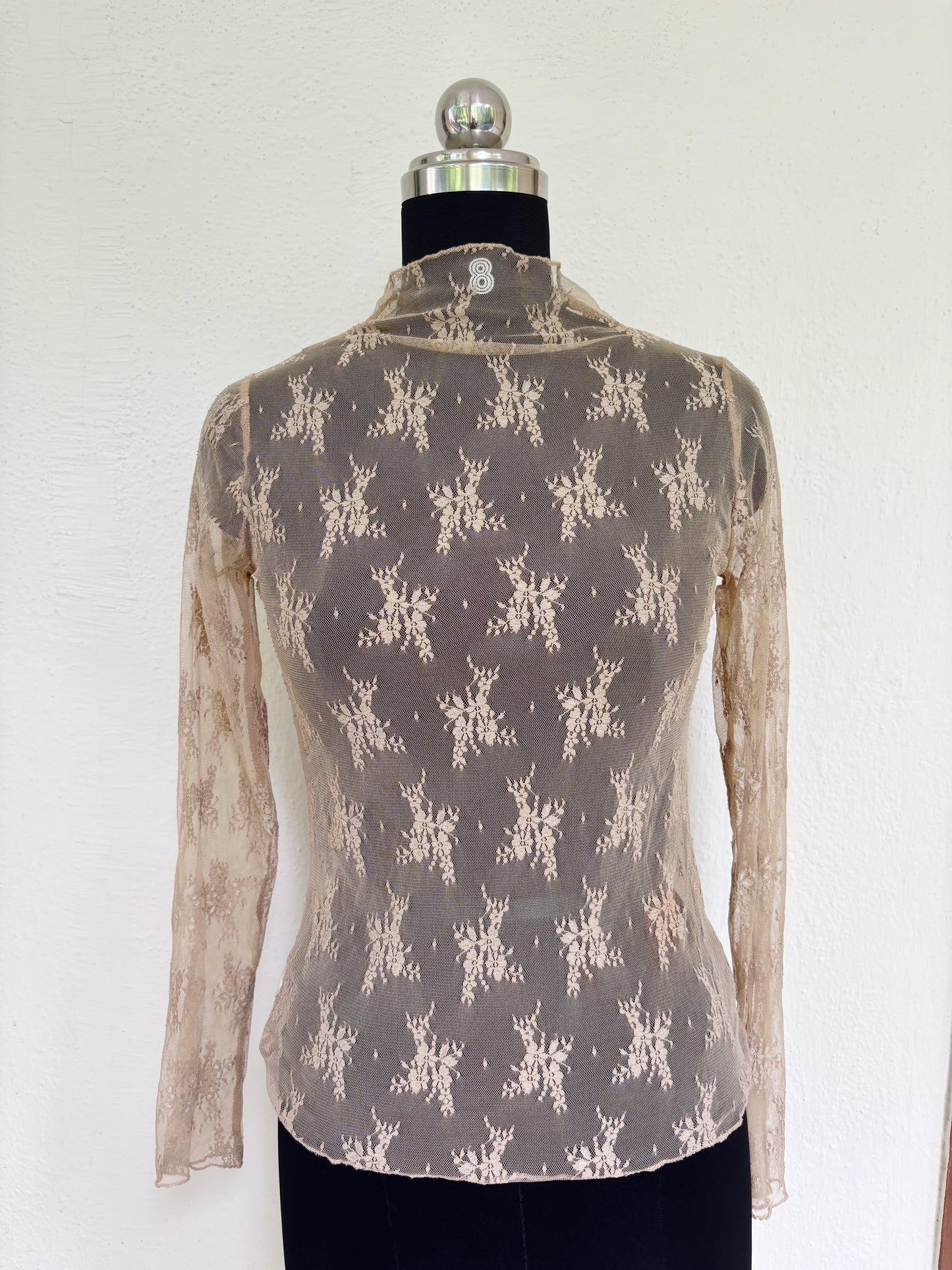 Lacy cappuccino top