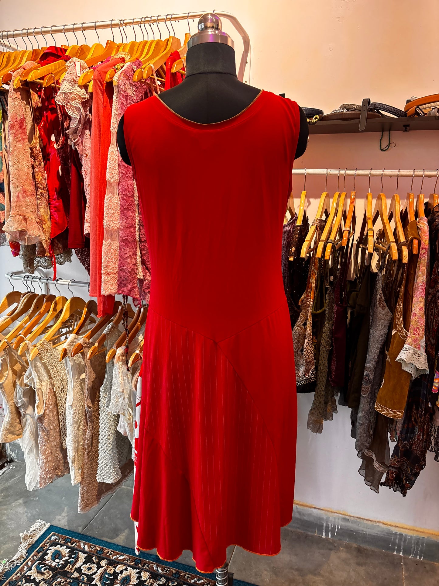 Red vintage dress