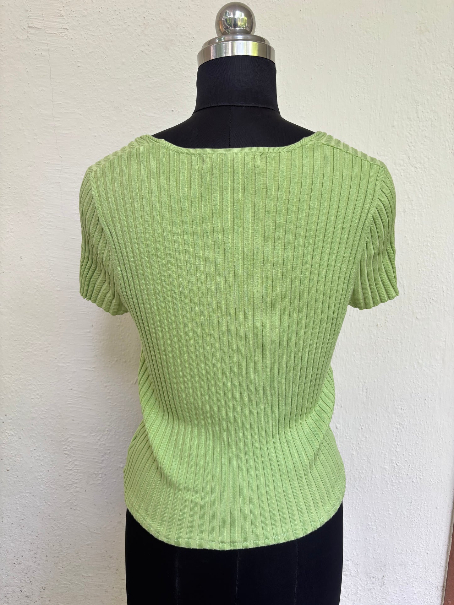 Avocado ribbed top