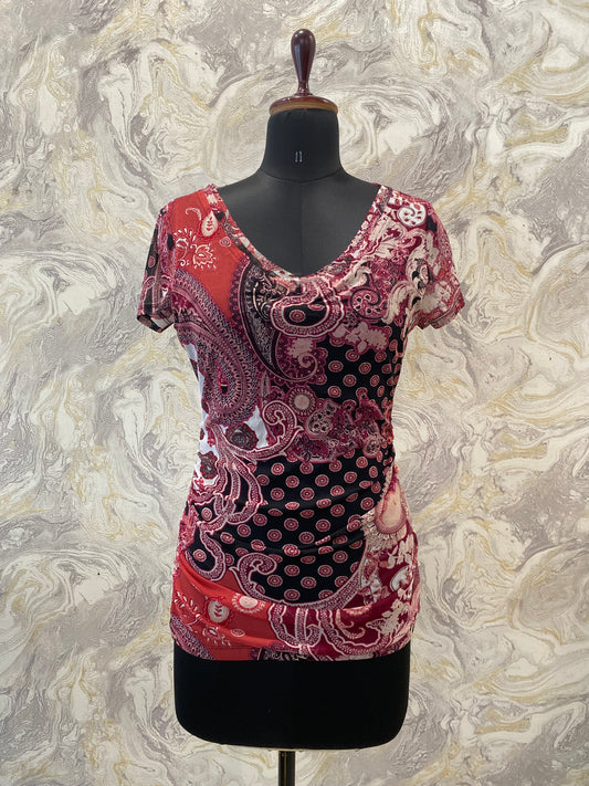 Vintage paisley print top