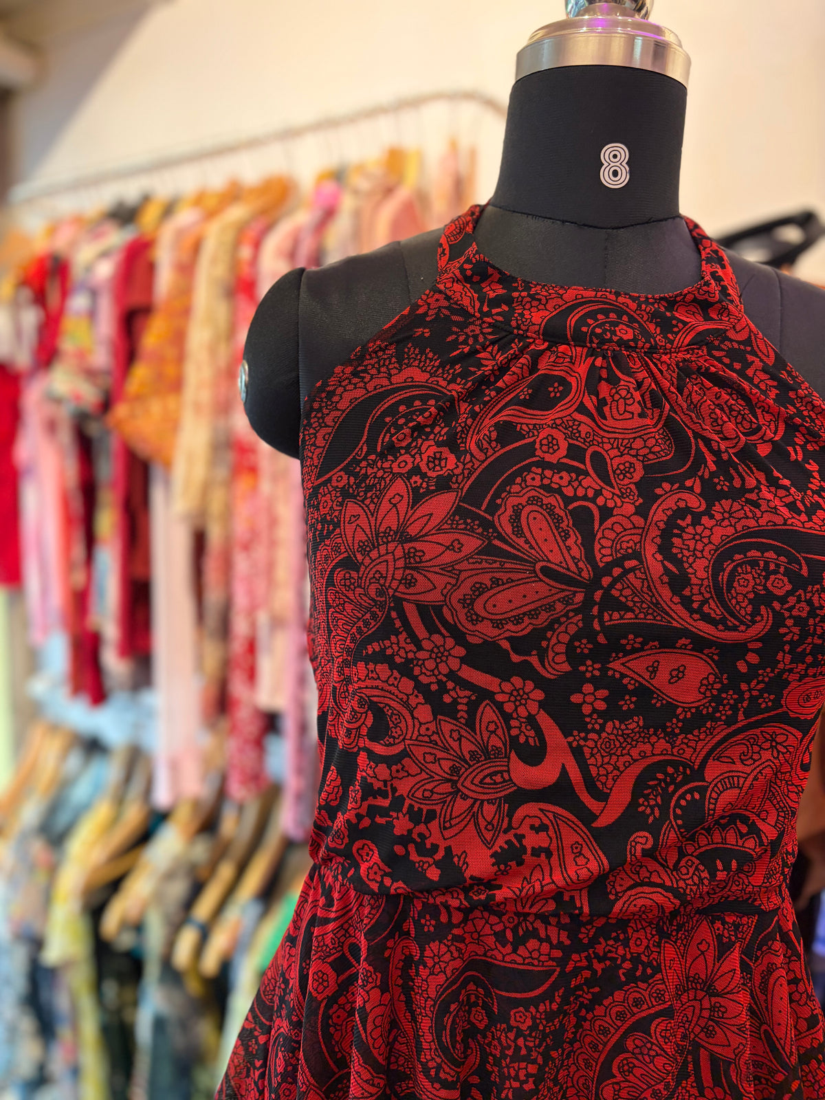Vintage paisley layered dress