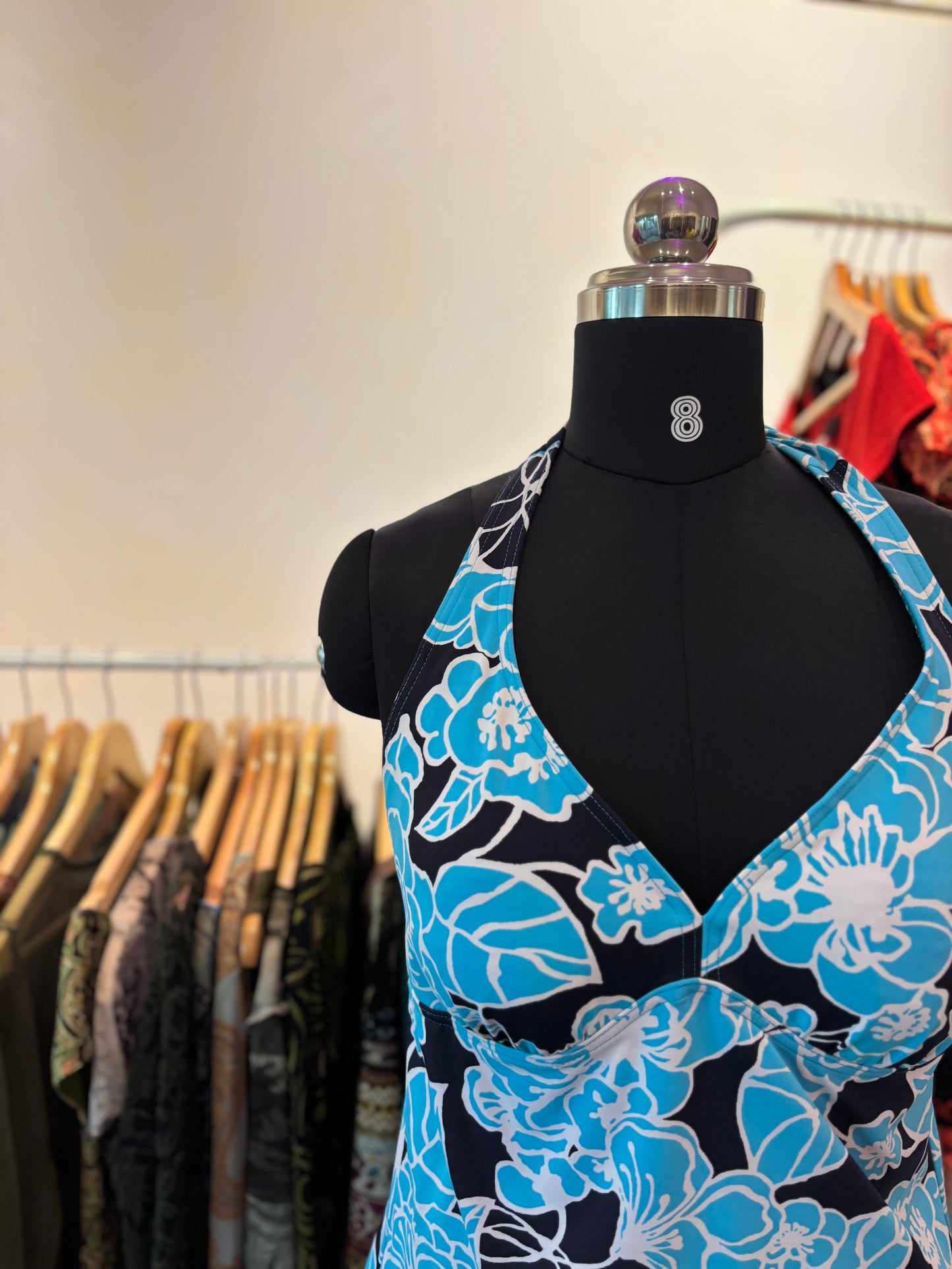 Bloom halter neck top