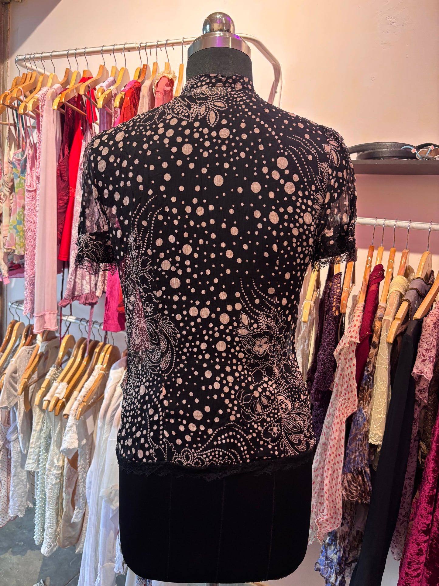 Baroque silk blouse