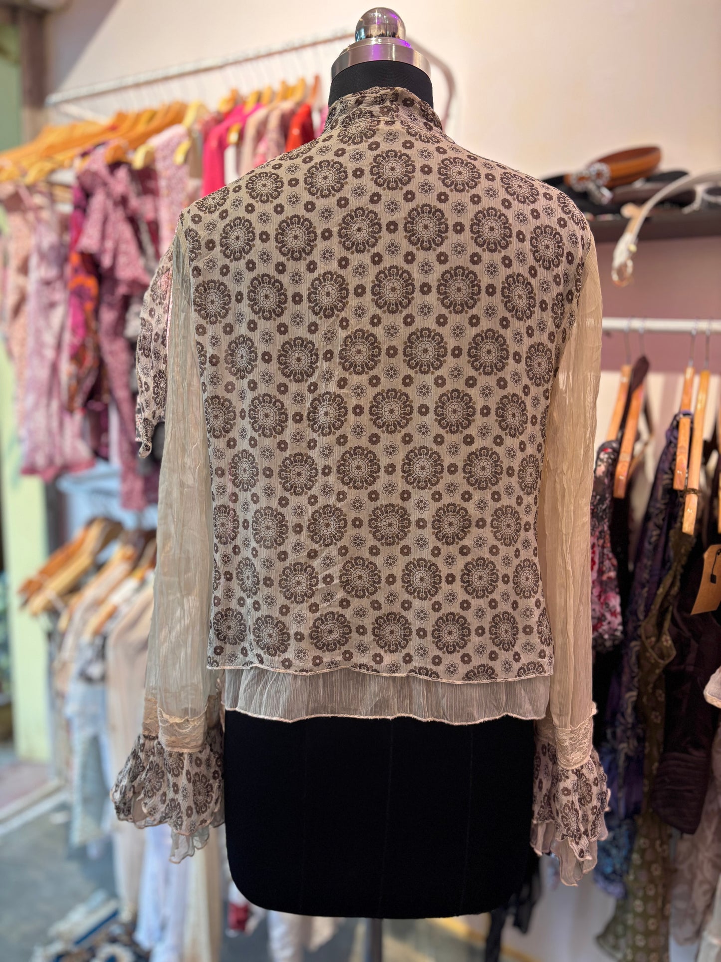 Victorian era 100 percent silk top