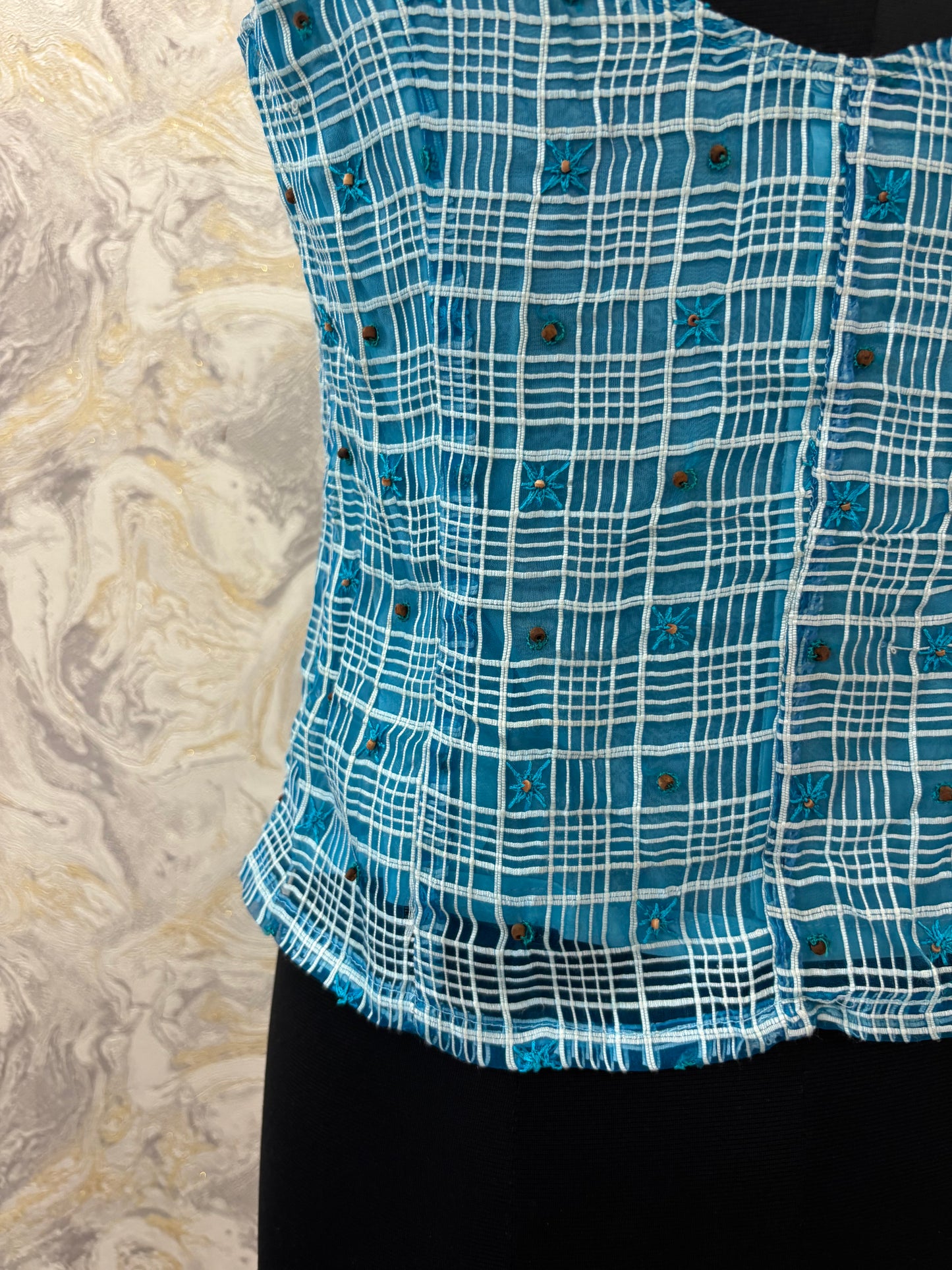 Blue starry top