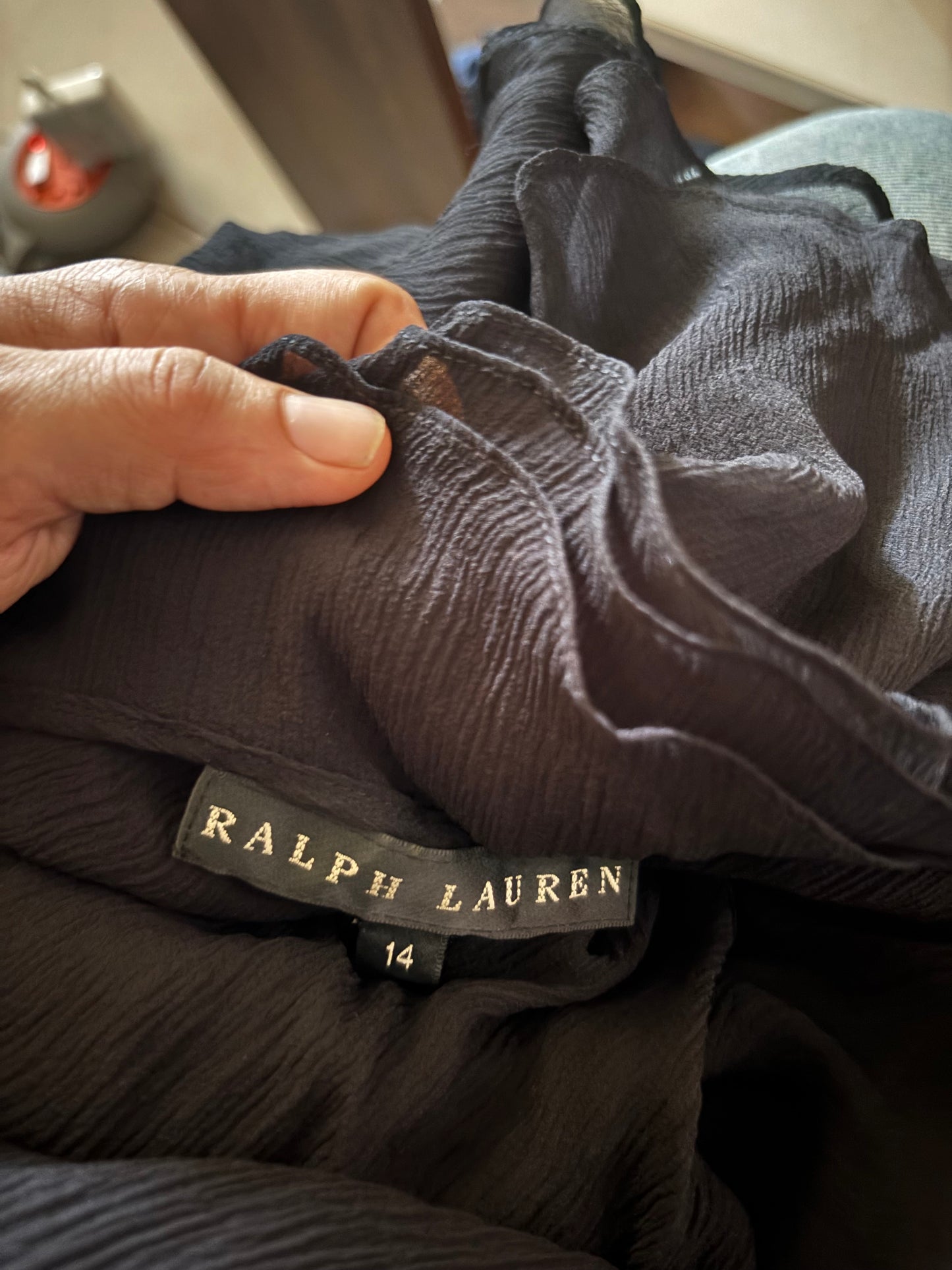 Ralph Lauren’s 100 percent silk blouse